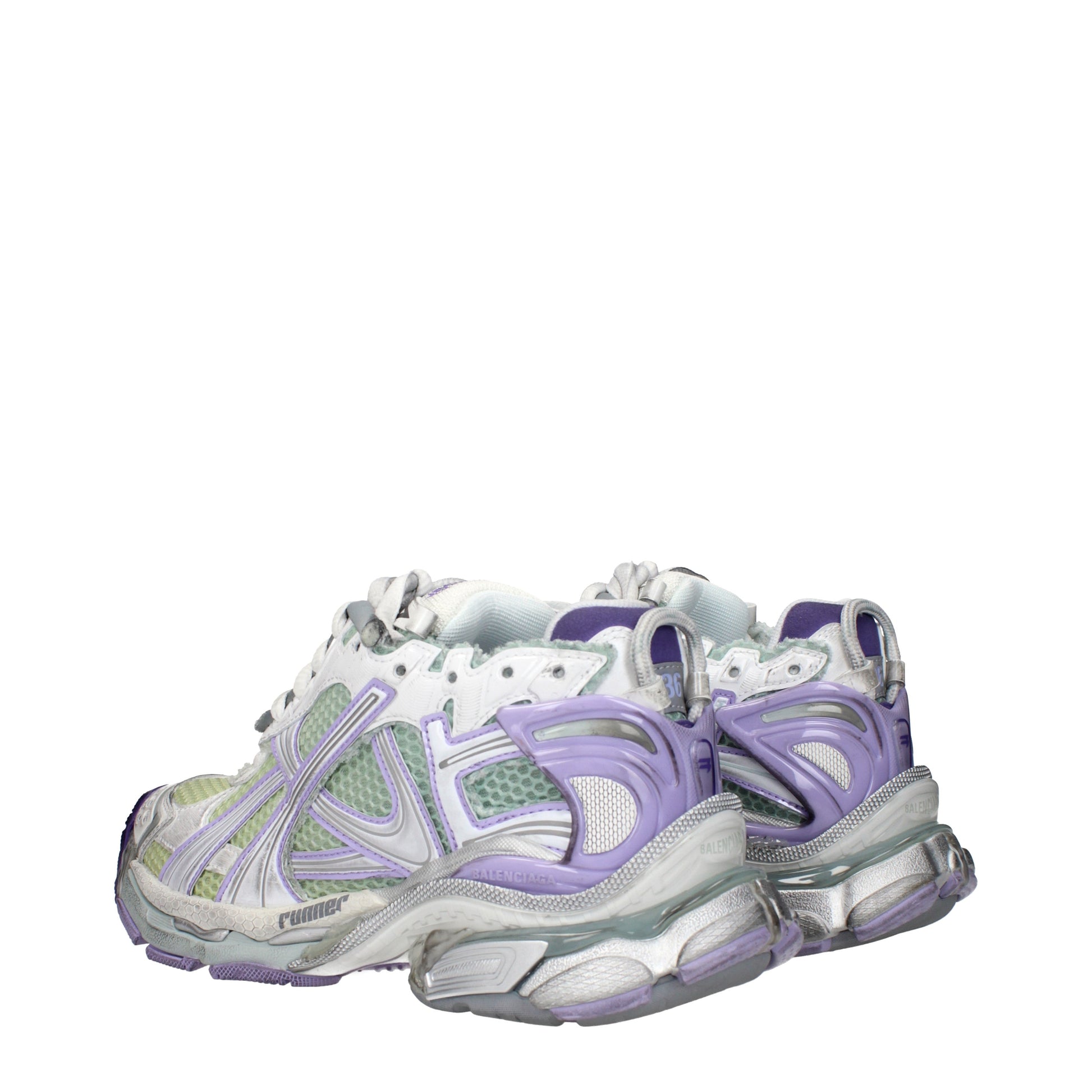 Balenciaga Sneakers Women Fabric  Gray/Lilac