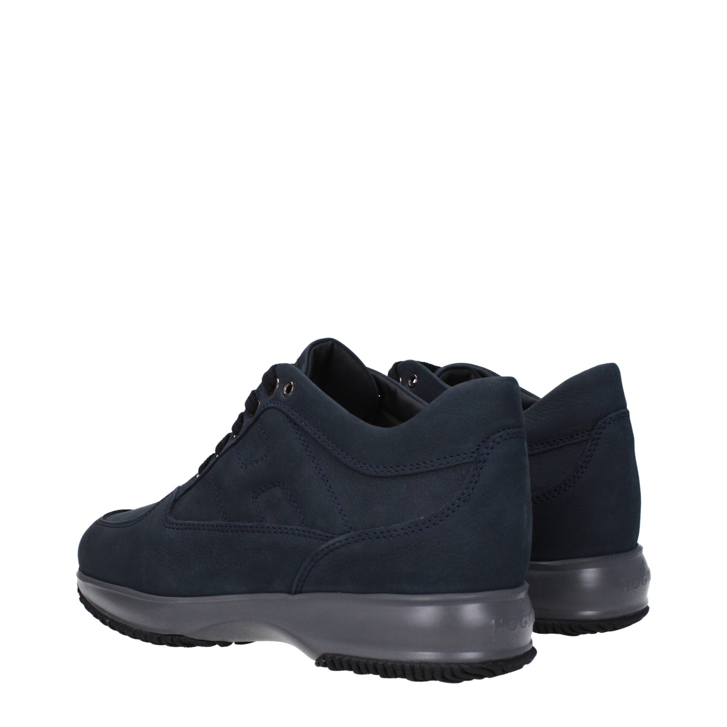 Hogan Men's Sneakers in Suede Blue/Denim