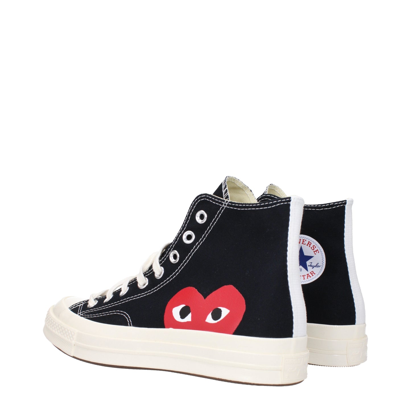 Comme des Garçon Men's Sneakers in Fabric  Black/Red