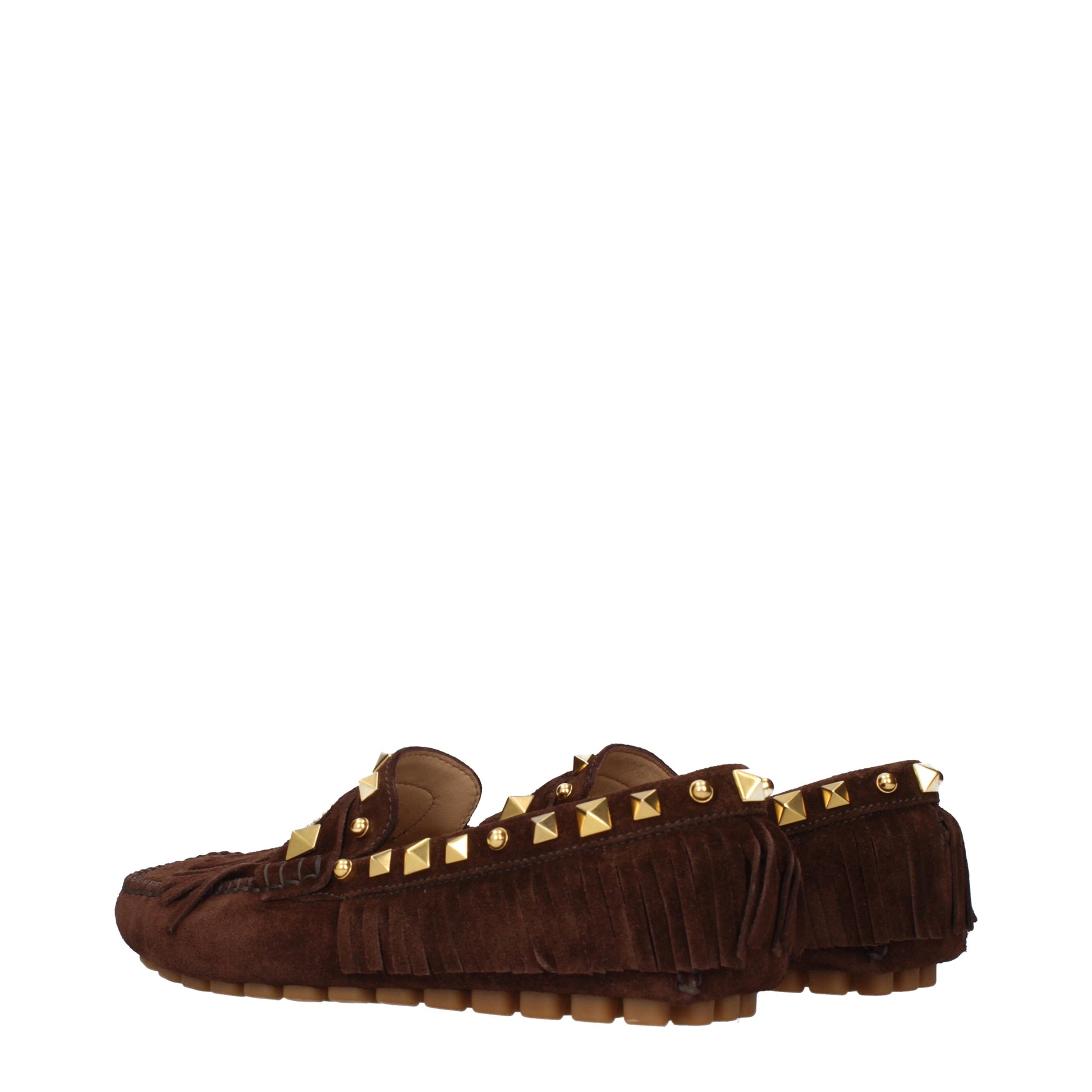 Valentino Garavani Loafers Women Suede Brown/Dark Chocolate