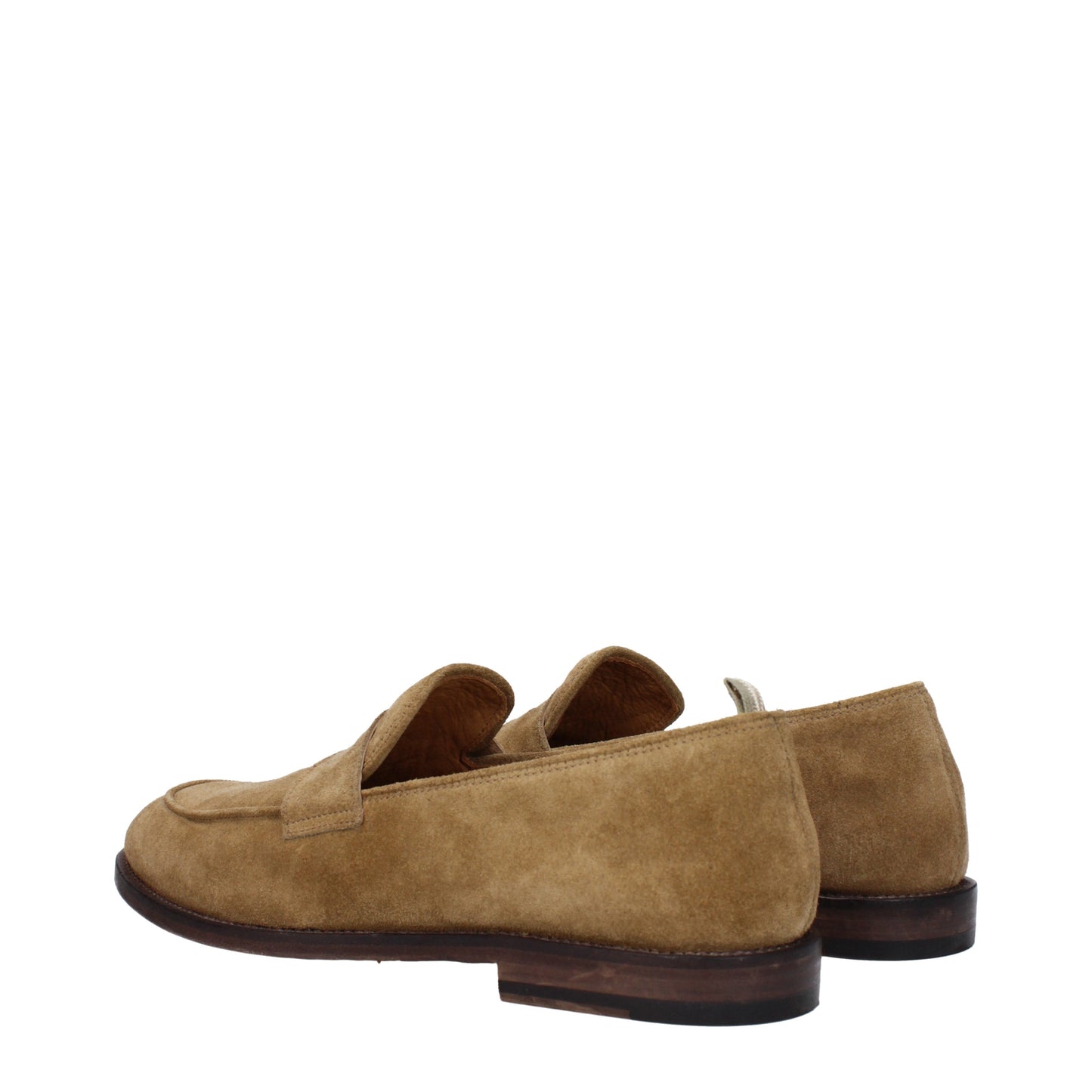 Officine Creative Men's Loafers in Suede Brown/Moose