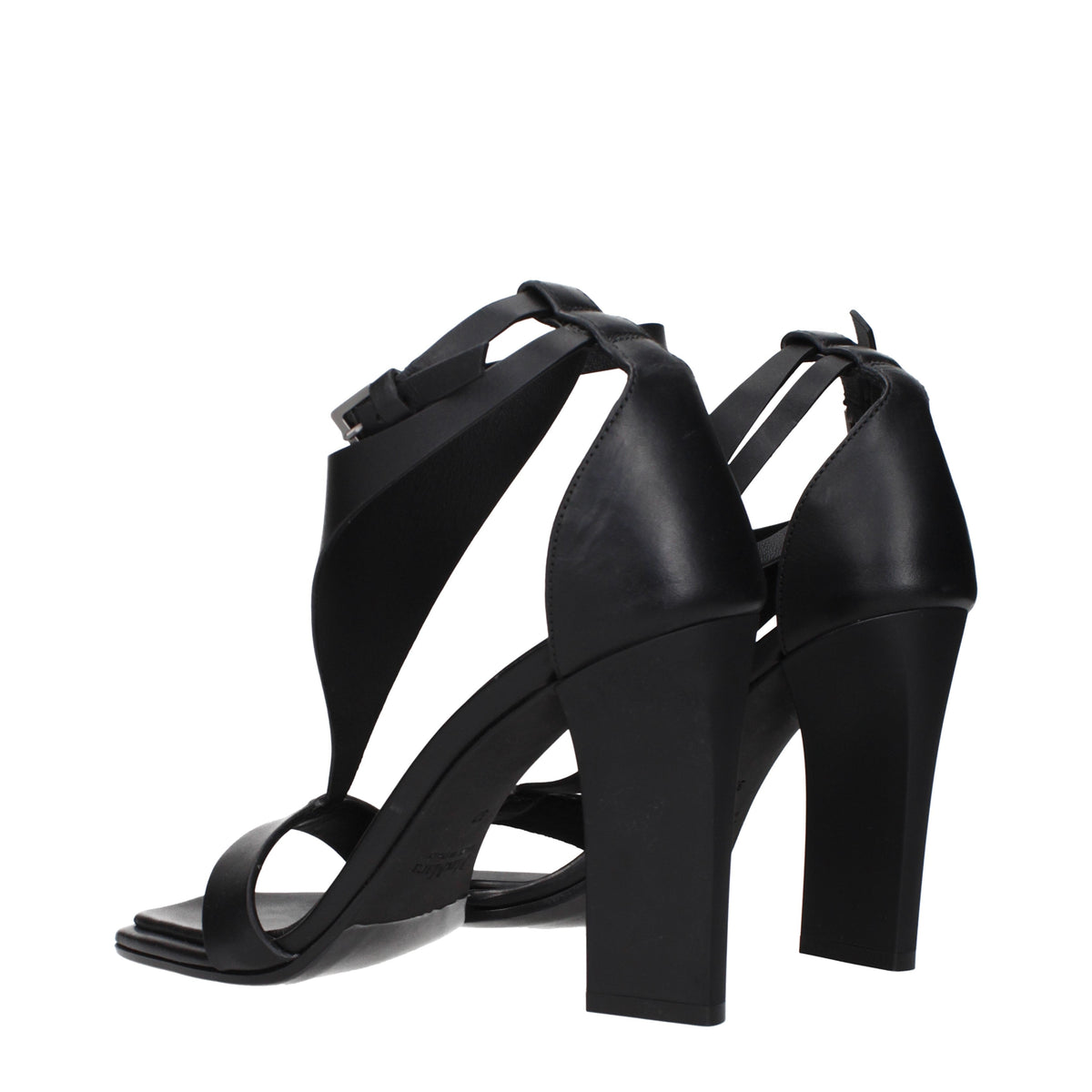 Max Mara Sandals Women Leather Black