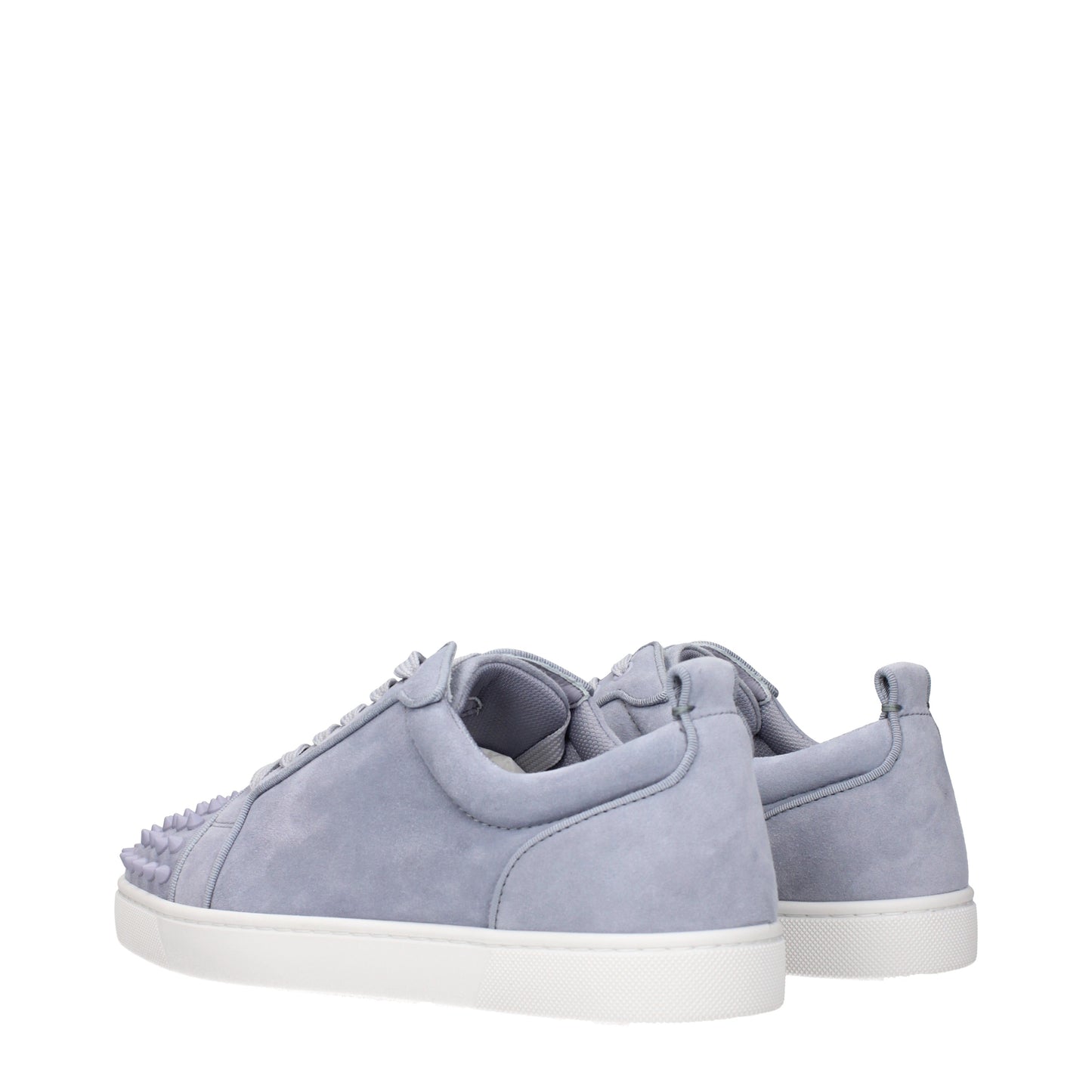 Louboutin Sneakers Men Suede Gray
