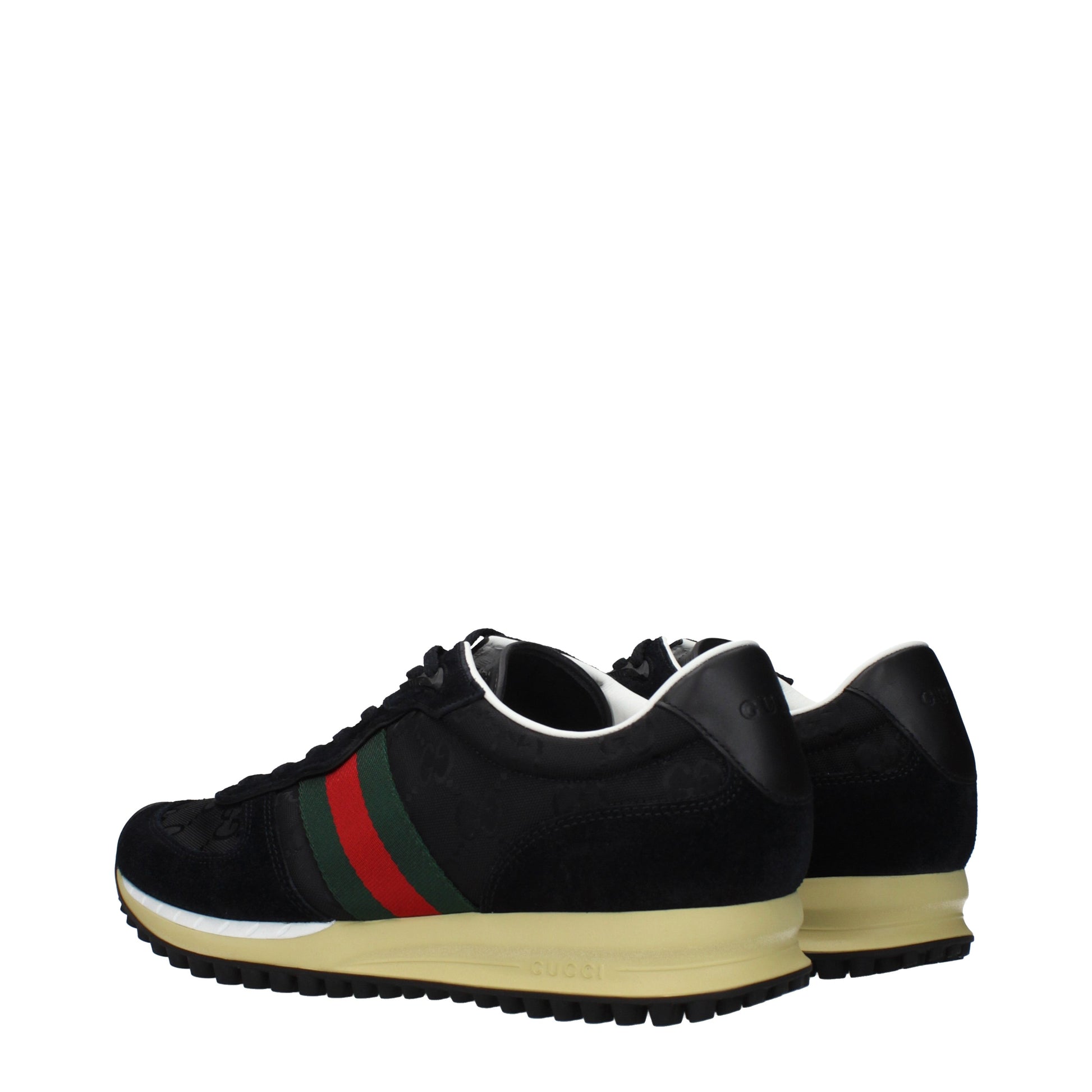 Gucci Sneakers Men Fabric  Black