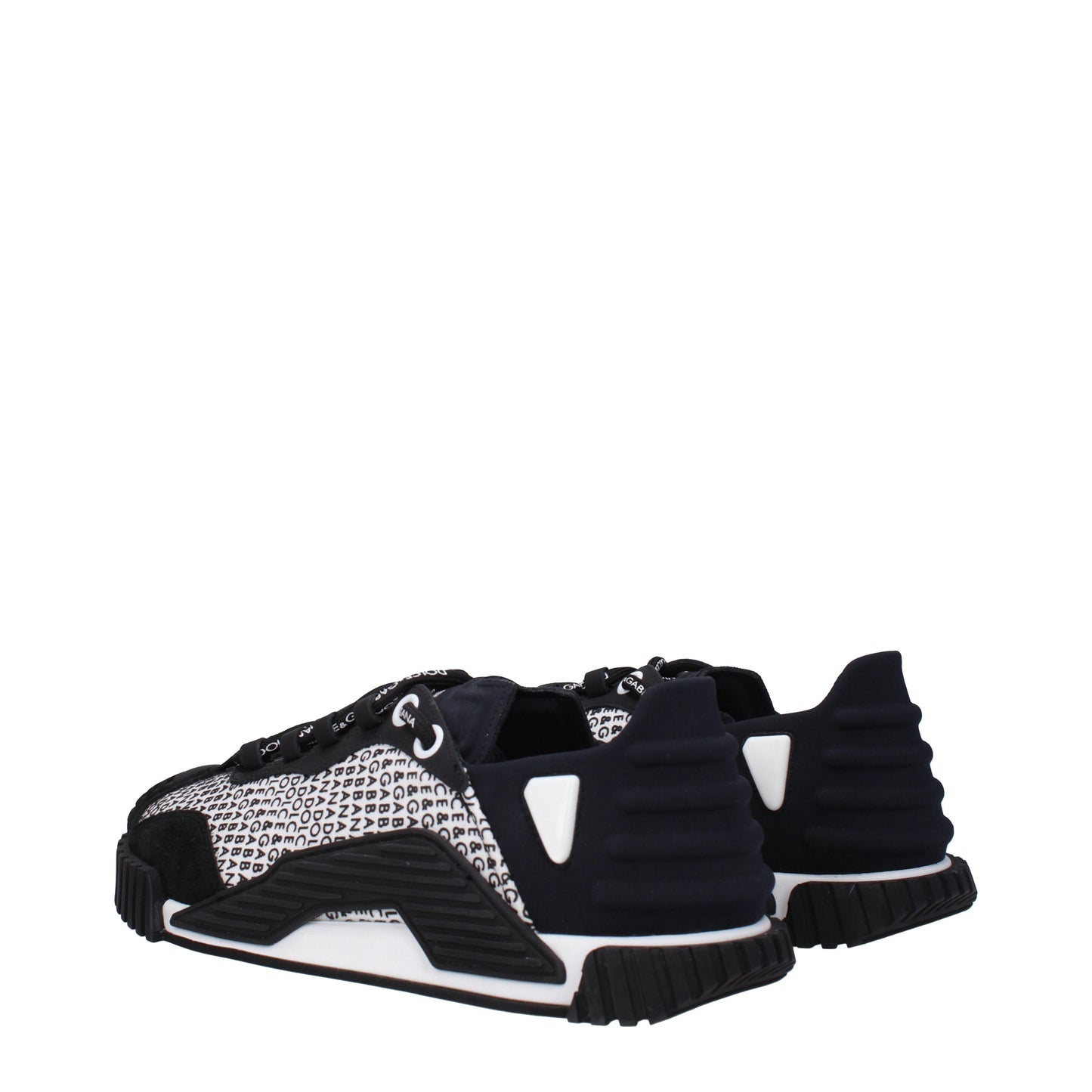 Dolce&Gabbana Men's Sneakers in Fabric  White/Black