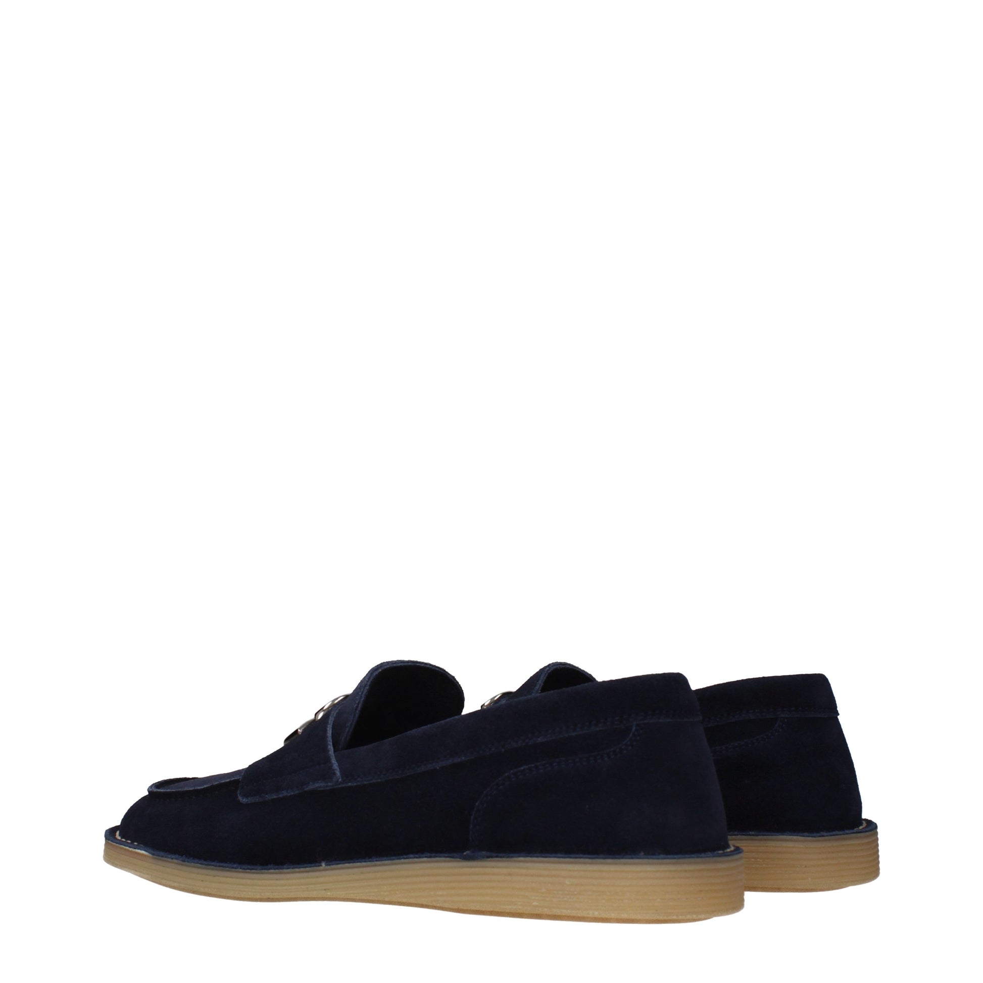 Dolce&Gabbana Loafers Men Suede Blue
