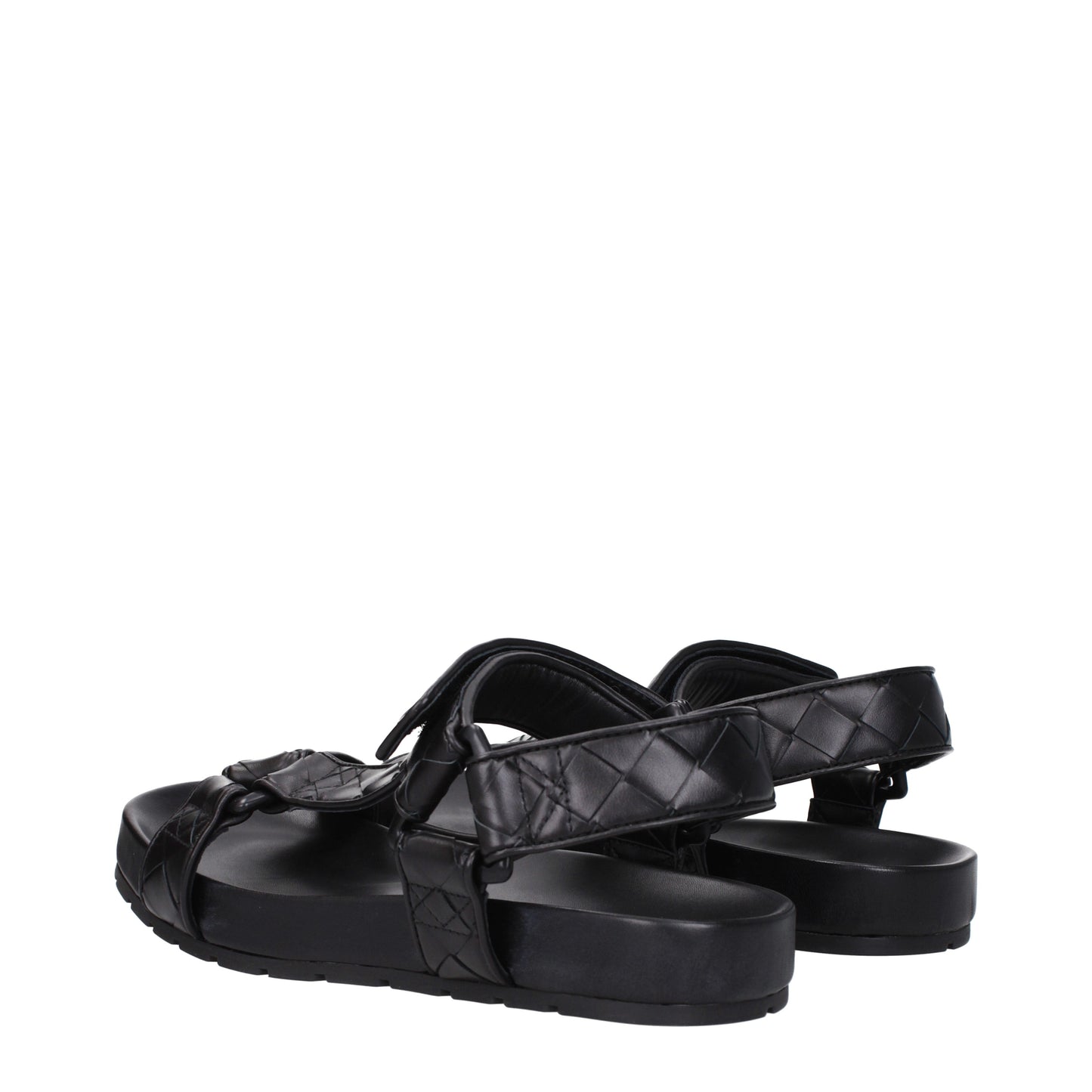 Bottega Veneta Men's Sandals in Leather Black