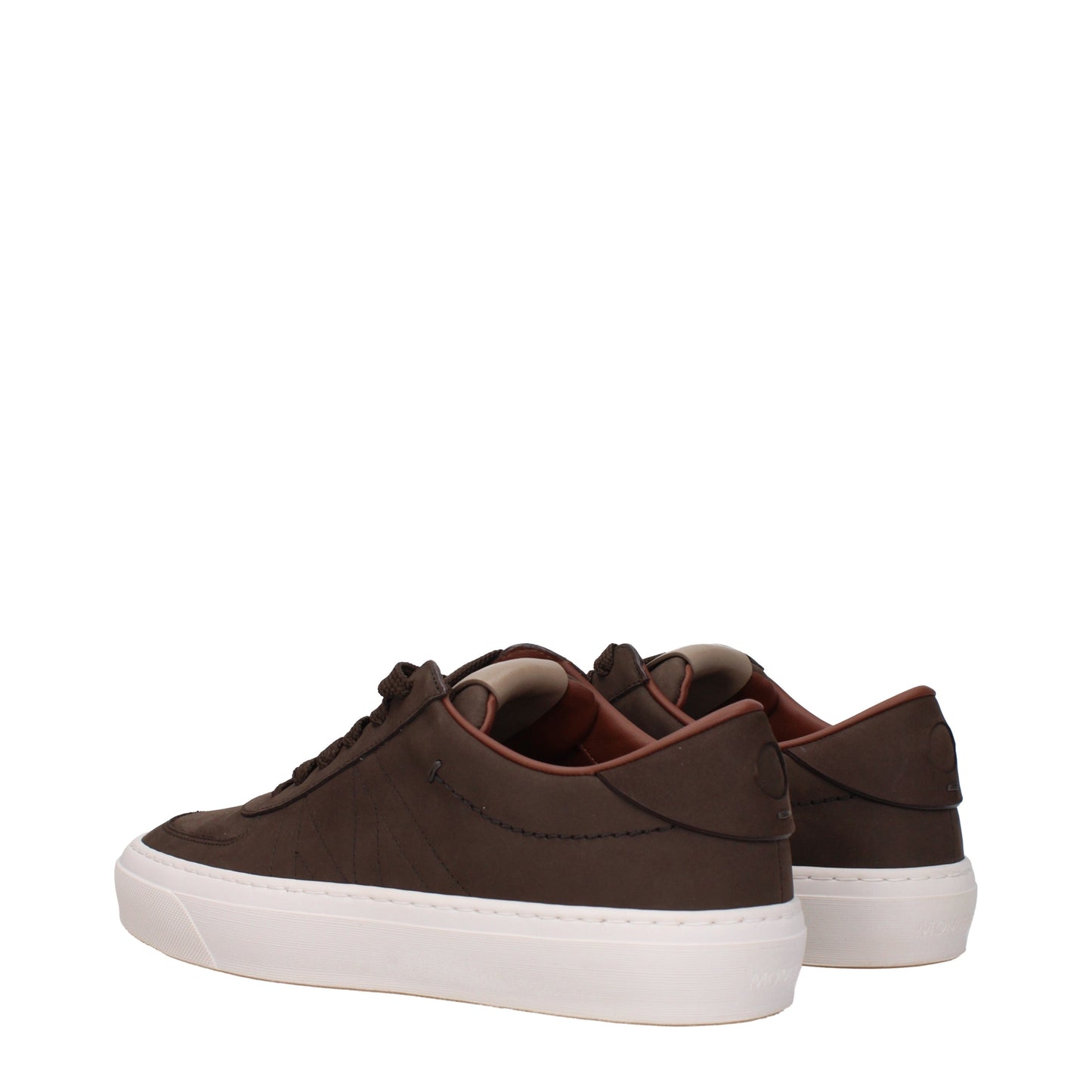 Moncler Men's Sneakers in Suede Brown