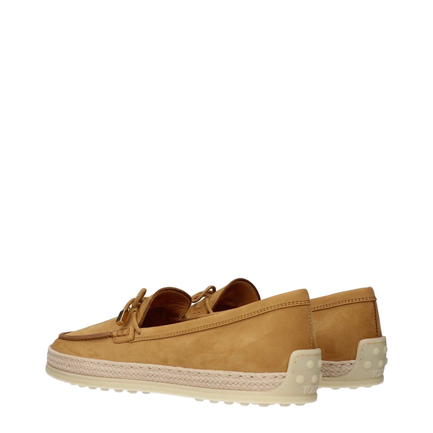 Tod's Loafers Women Suede Brown/Camel