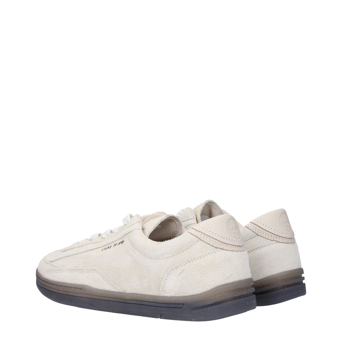 Stone Island Men's Sneakers in Suede Beige/Ecru