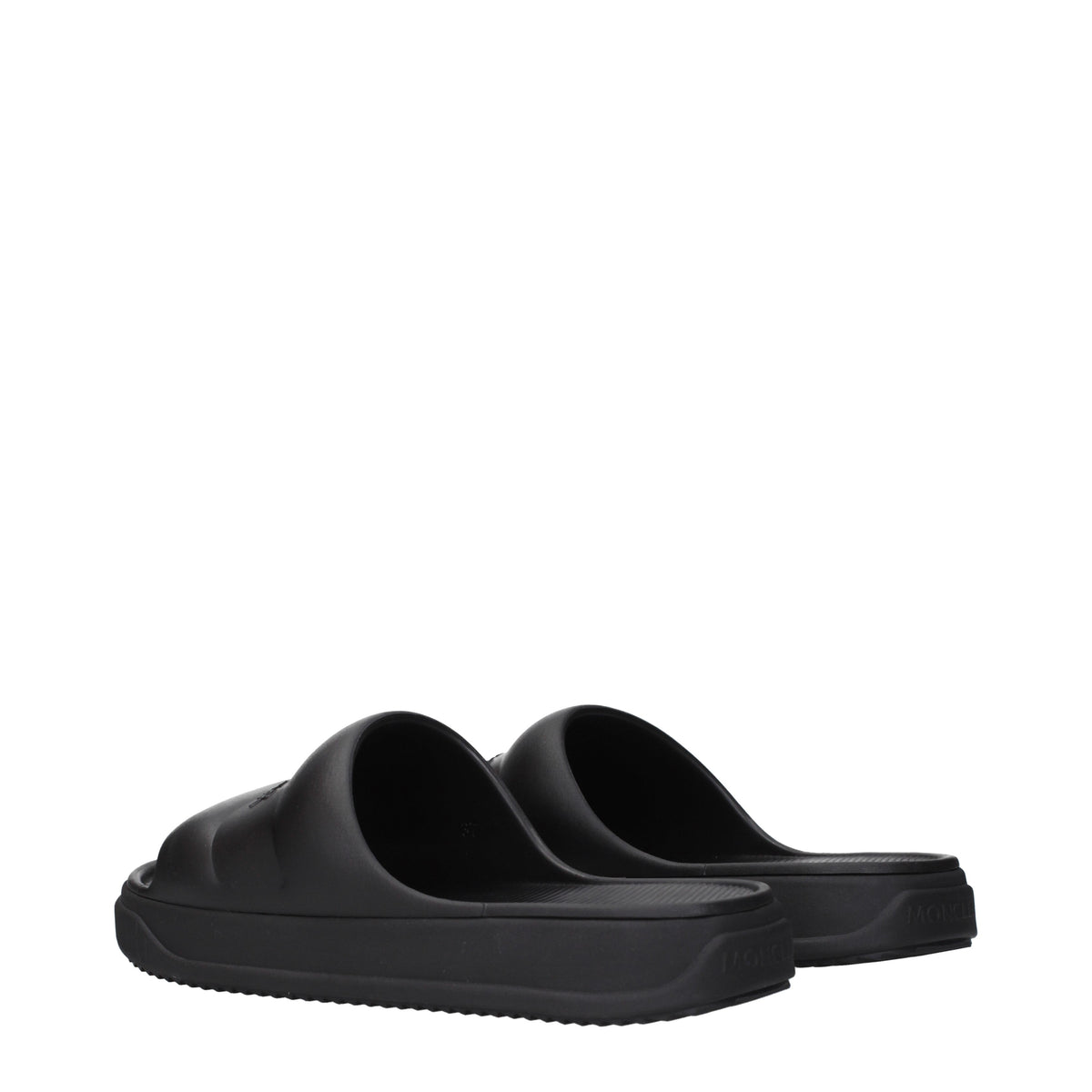 Moncler Slippers and Clogs Women Rubber Black