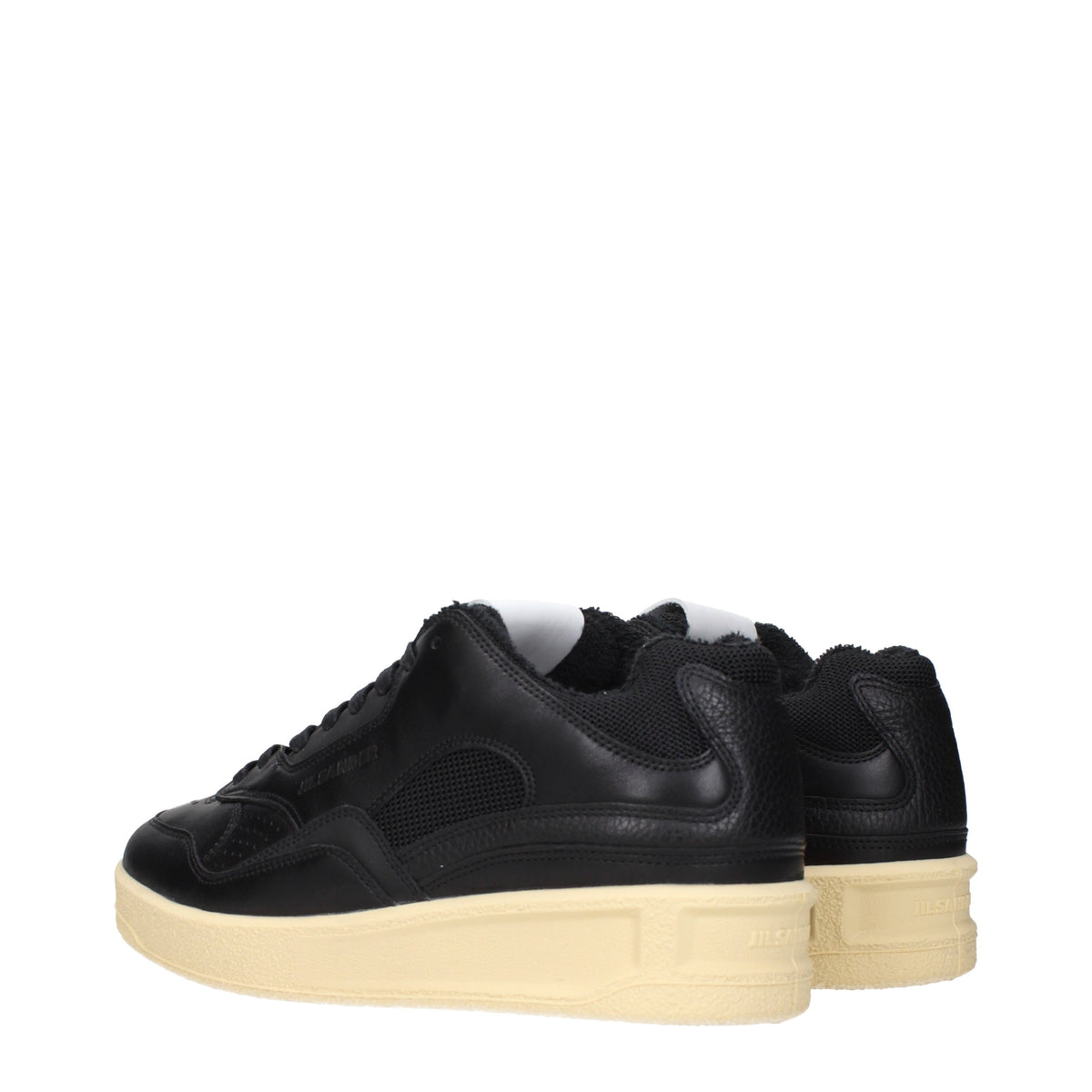 Jil Sander Sneakers Men Leather Black/Ecru