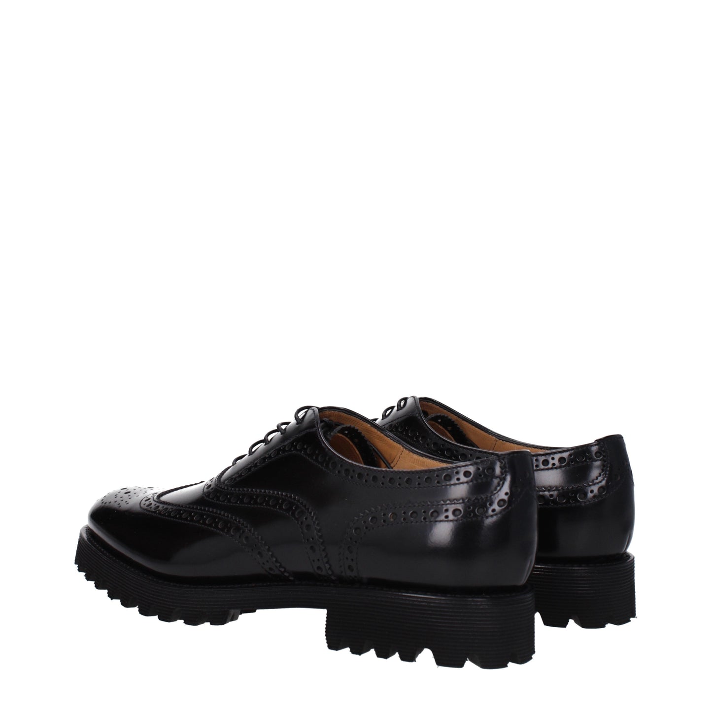 Church's Women's Lace ups in Leather Black