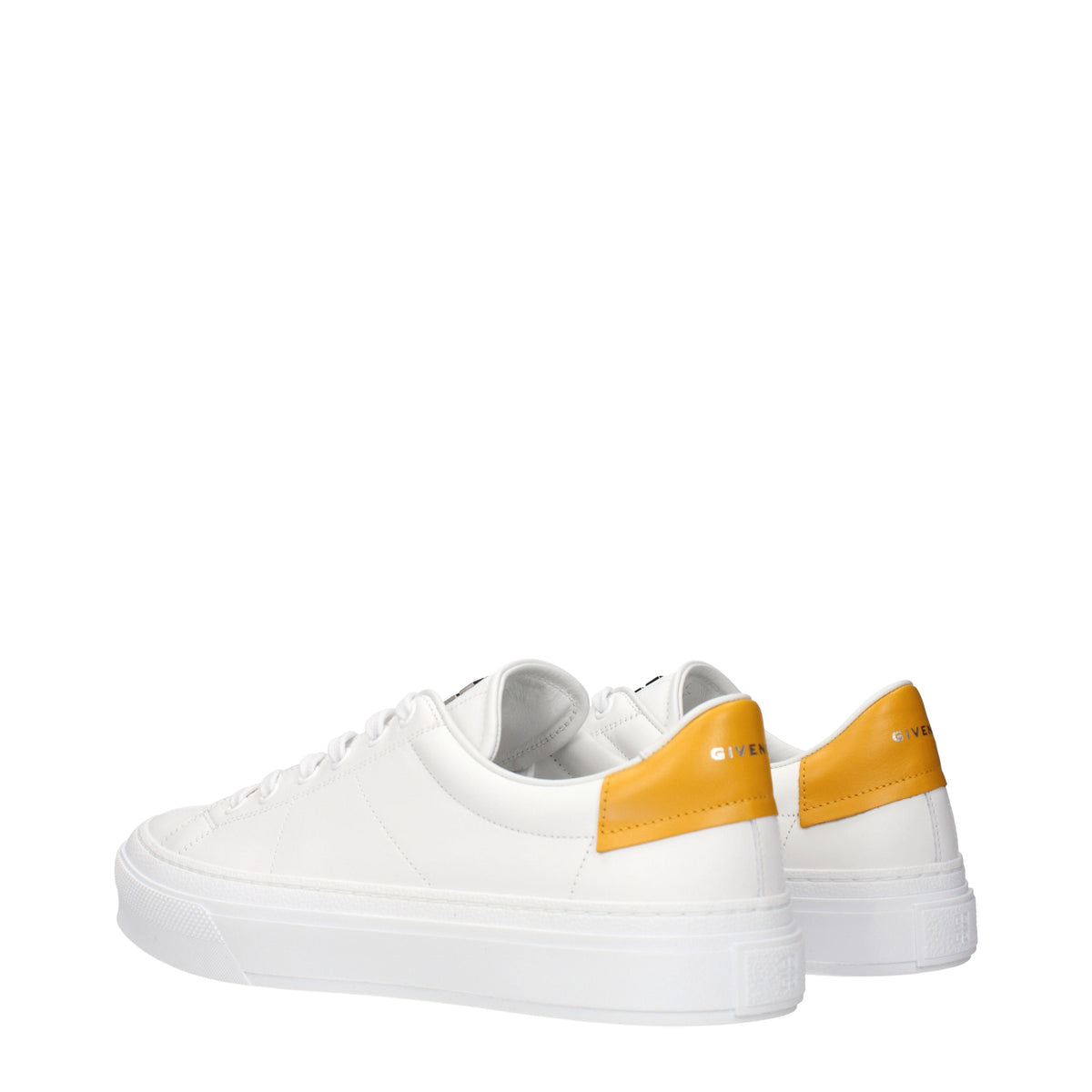Givenchy Sneakers Men Leather White/Dark Yellow