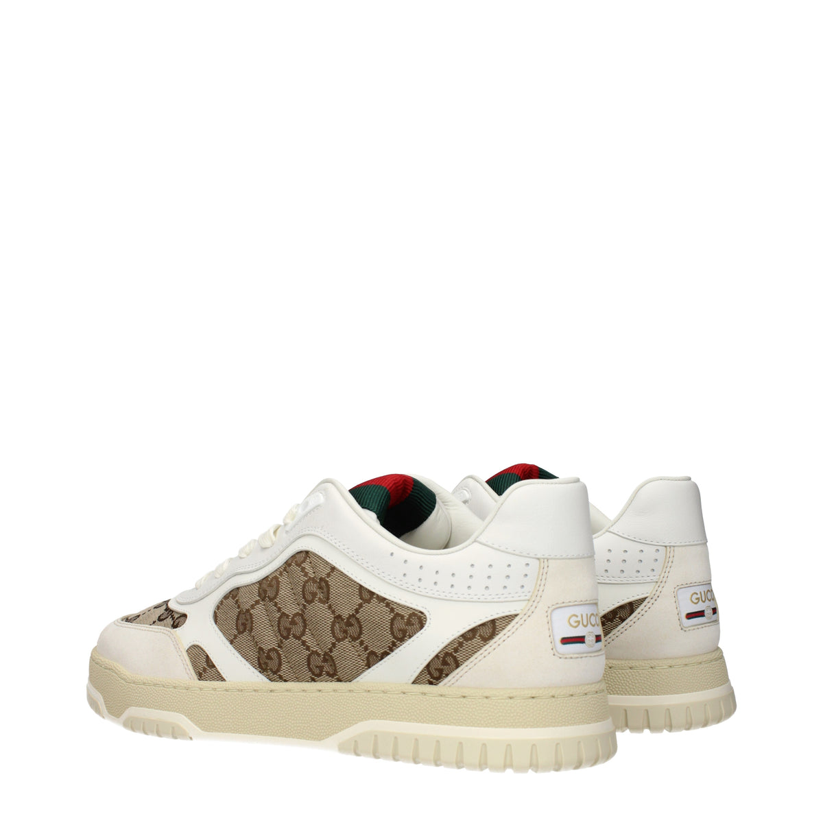 Gucci Sneakers Men Fabric  Beige/White