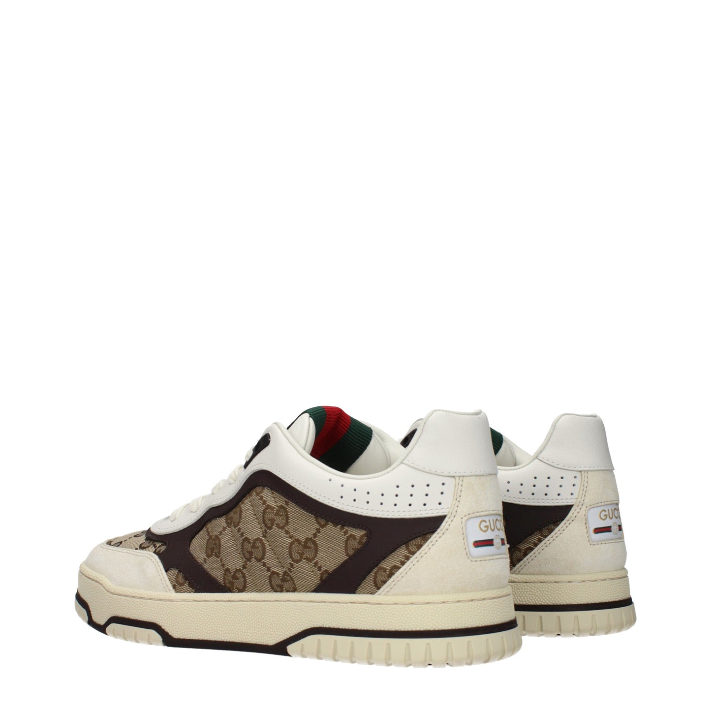 Gucci Sneakers Men Fabric  Beige/Ebony