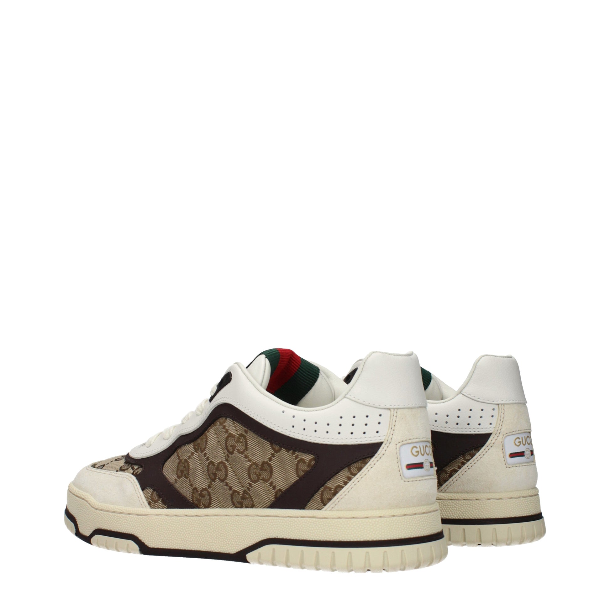 Gucci Sneakers Men Fabric  Beige/Ebony