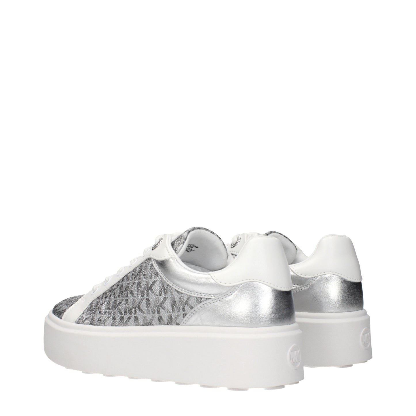 Michael Kors Sneakers Women Fabric  Silver