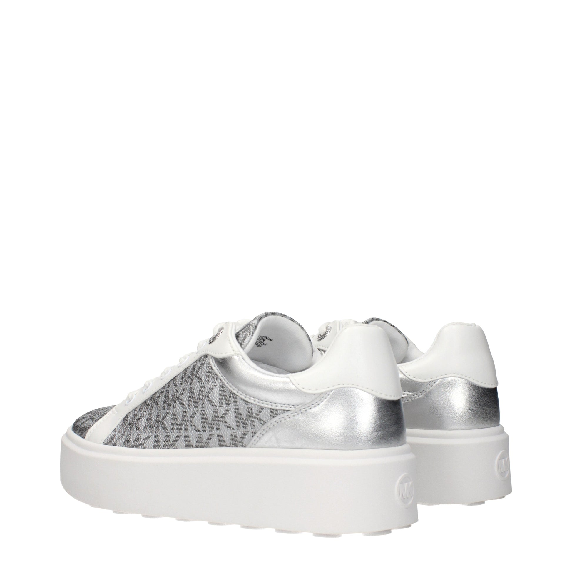 Michael Kors Sneakers Women Fabric  Silver