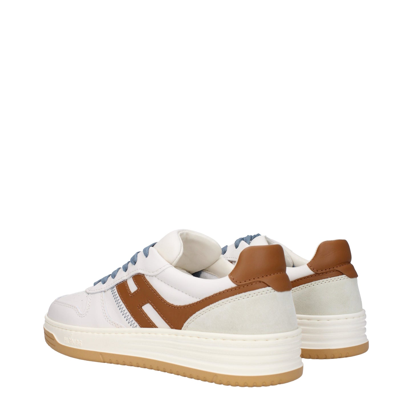 Hogan Men's Sneakers in Leather White/Brown