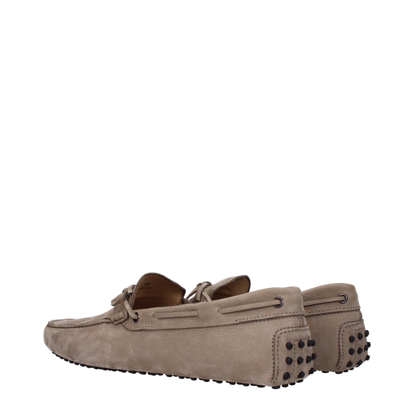 Tod's Men's Loafers in Suede Beige/Crete