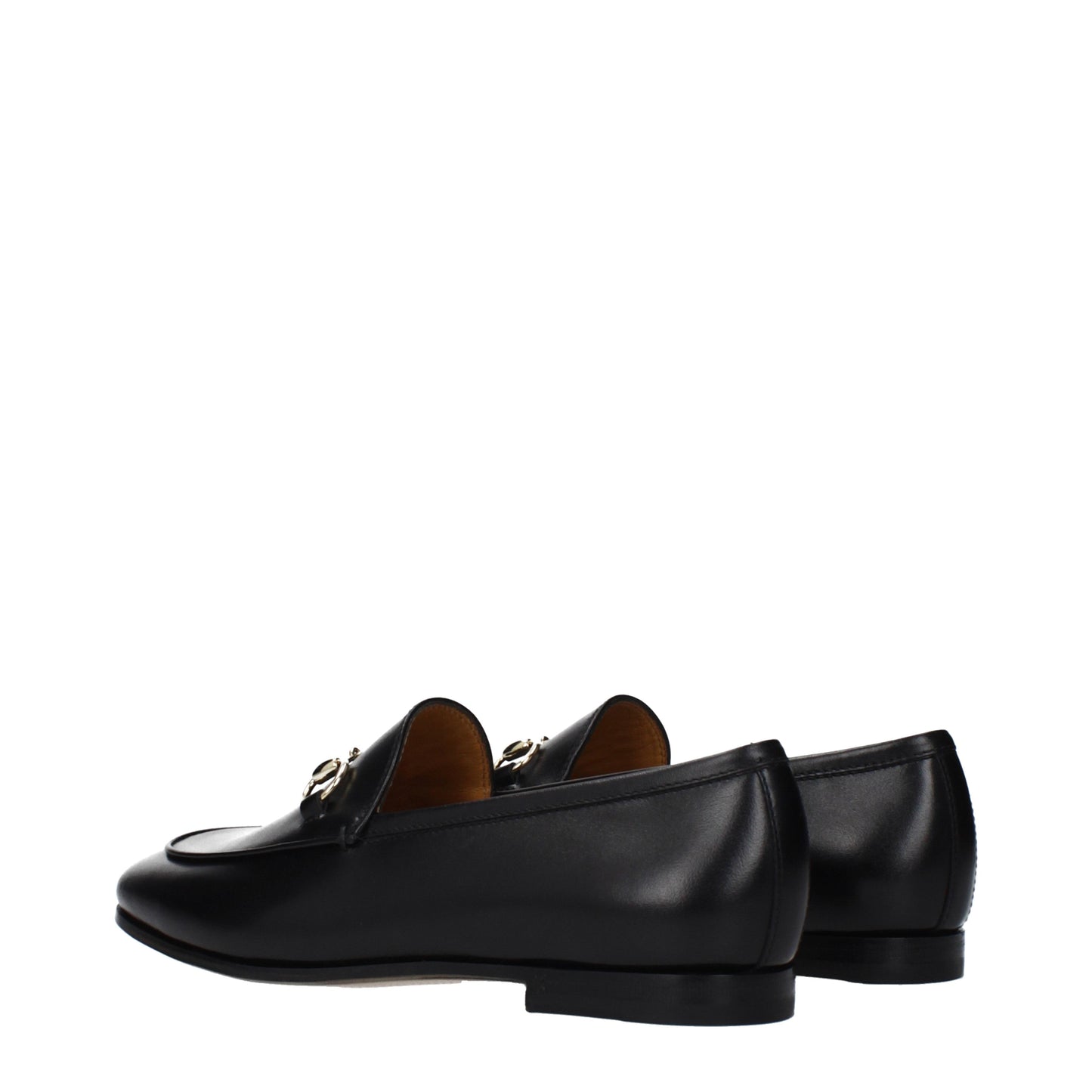 Gucci Loafers Women Leather Black