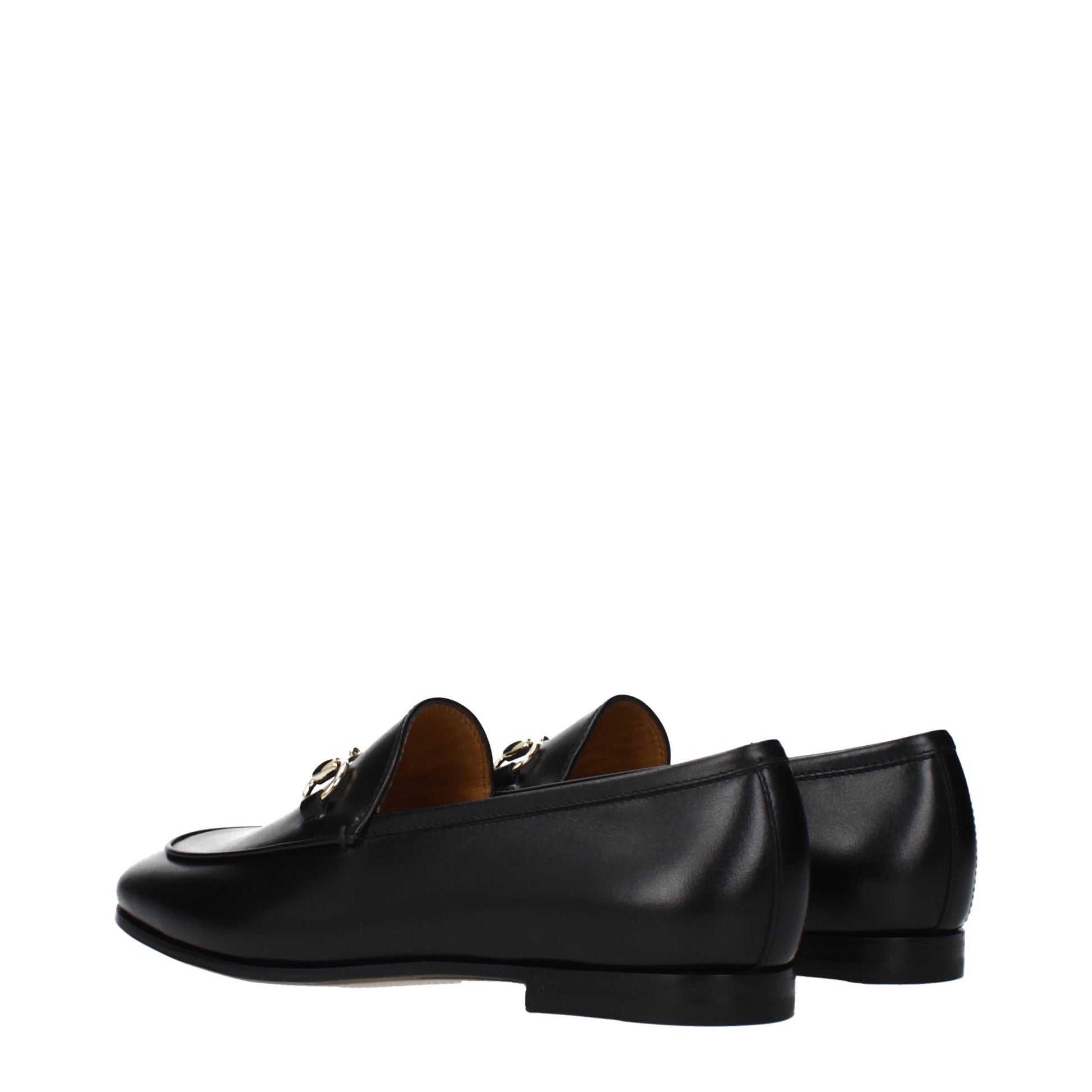 Gucci Loafers Women Leather Black