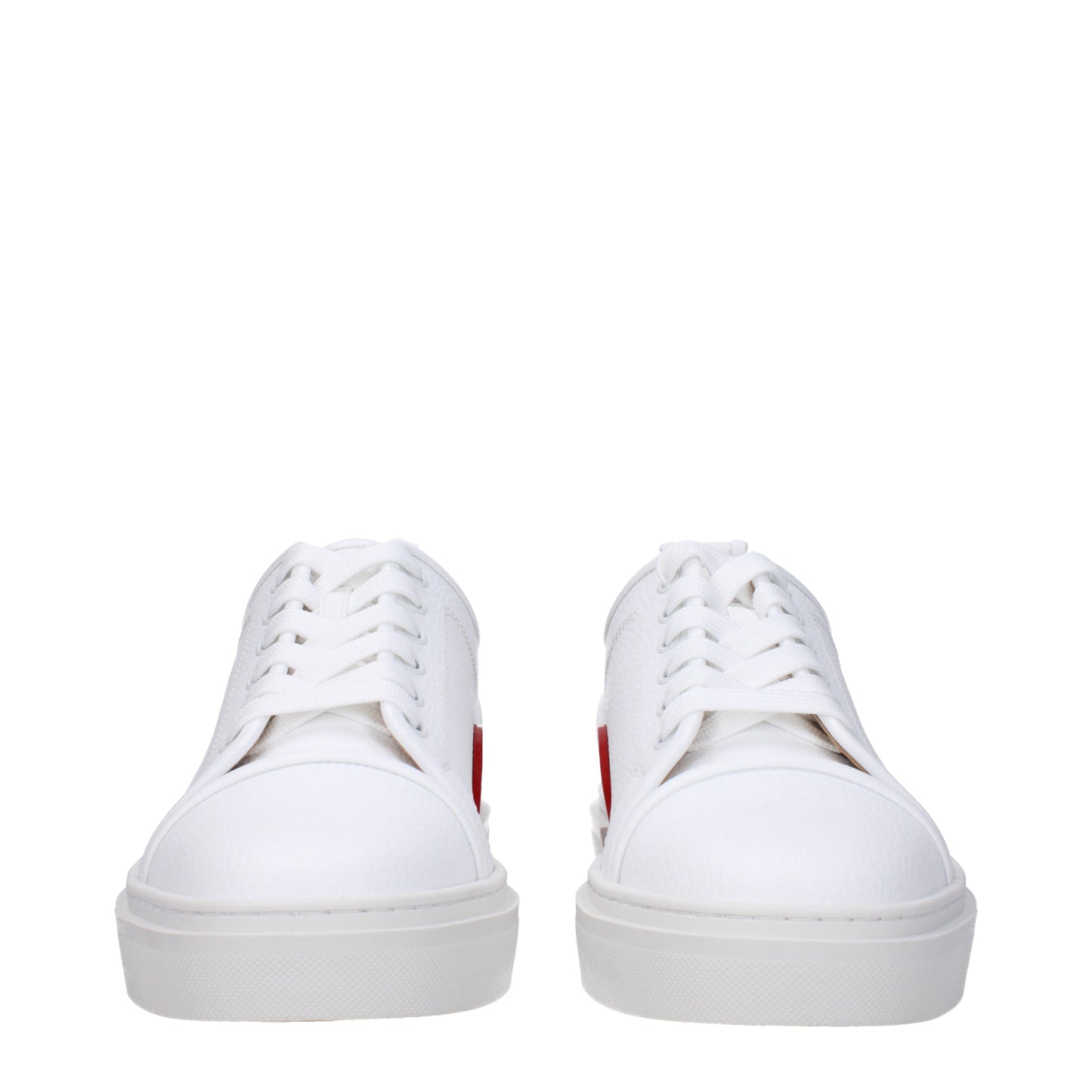 Louboutin Men's Sneakers in Leather White