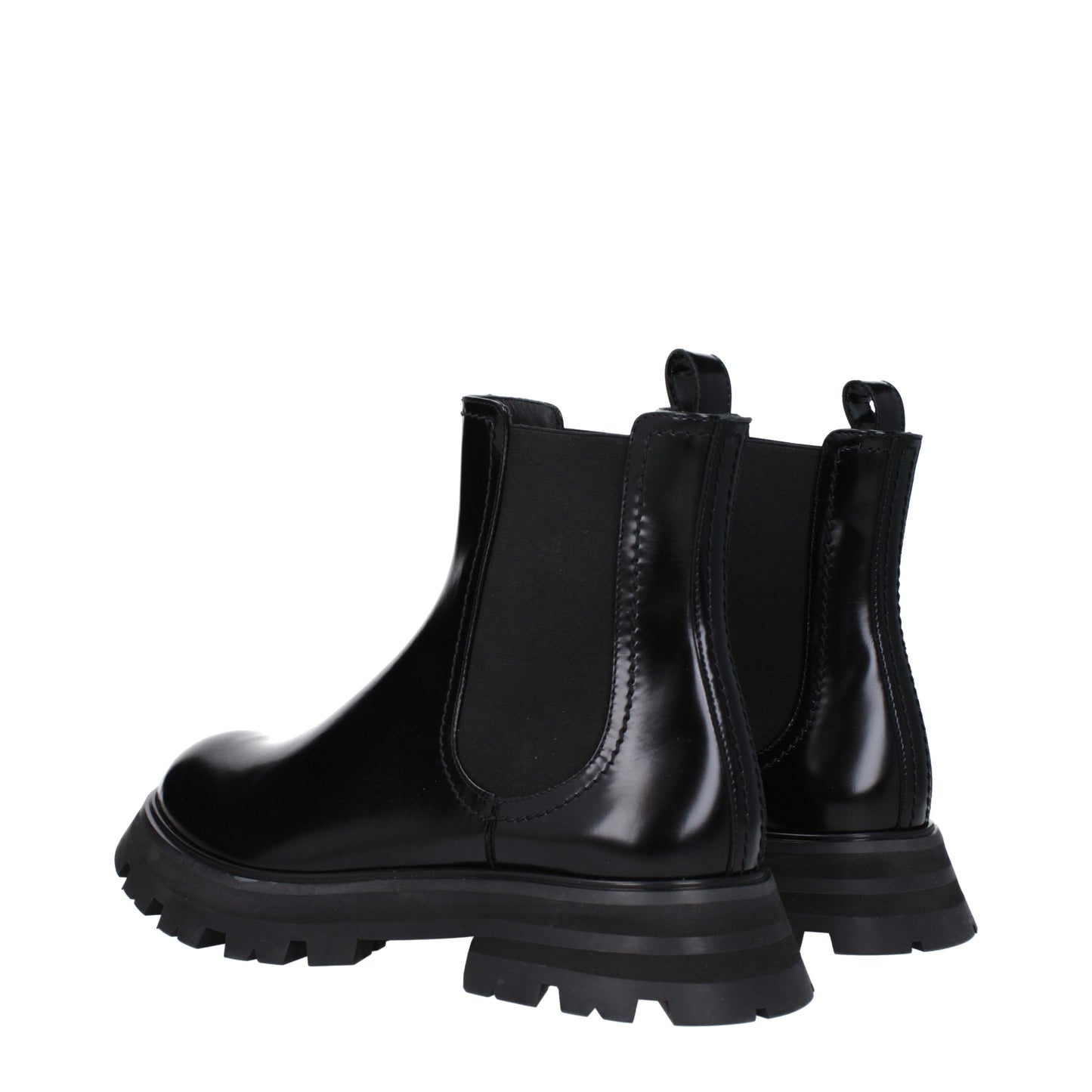 Alexander McQueen Women's Boots in Leather Black