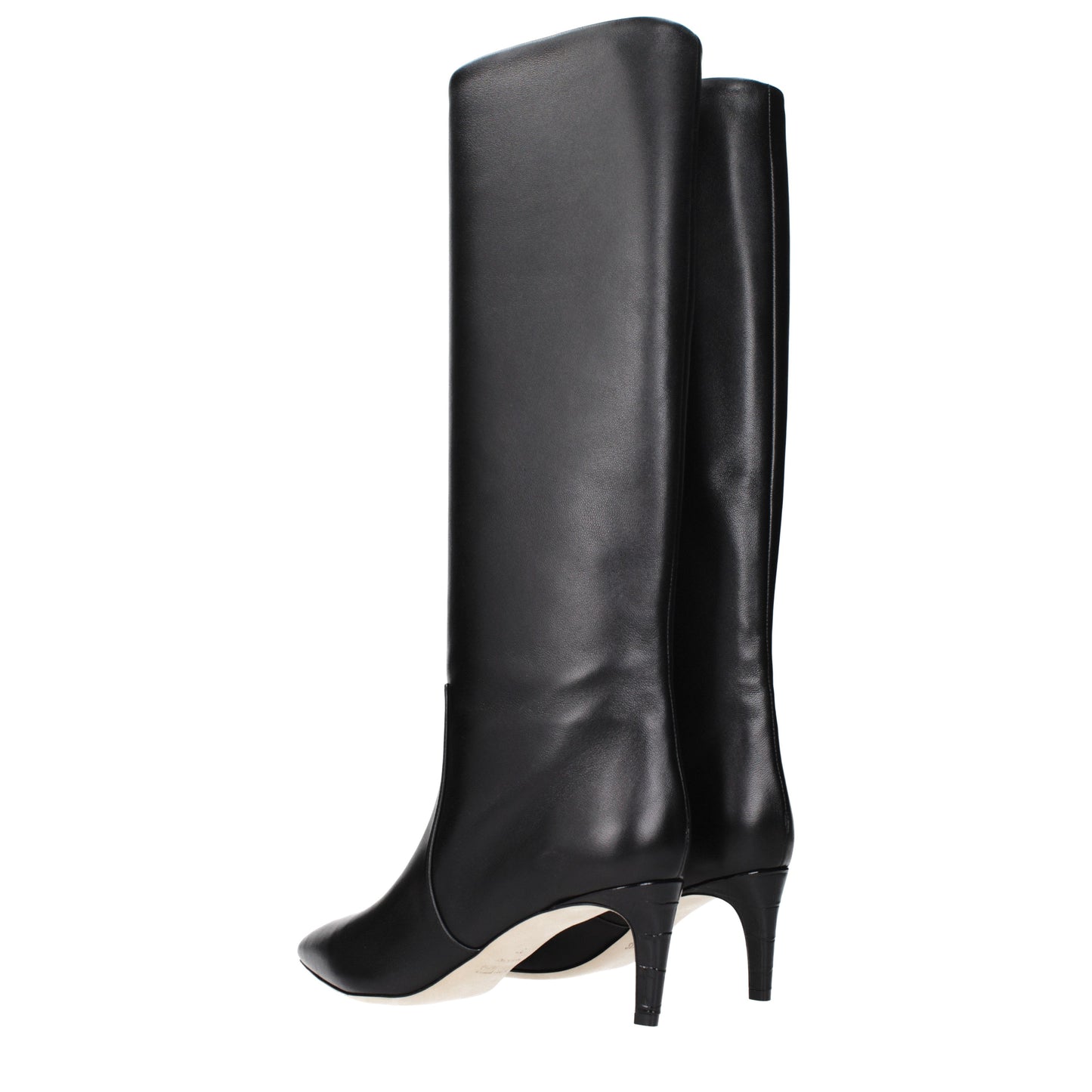 Paris Texas Boots Women Leather Black