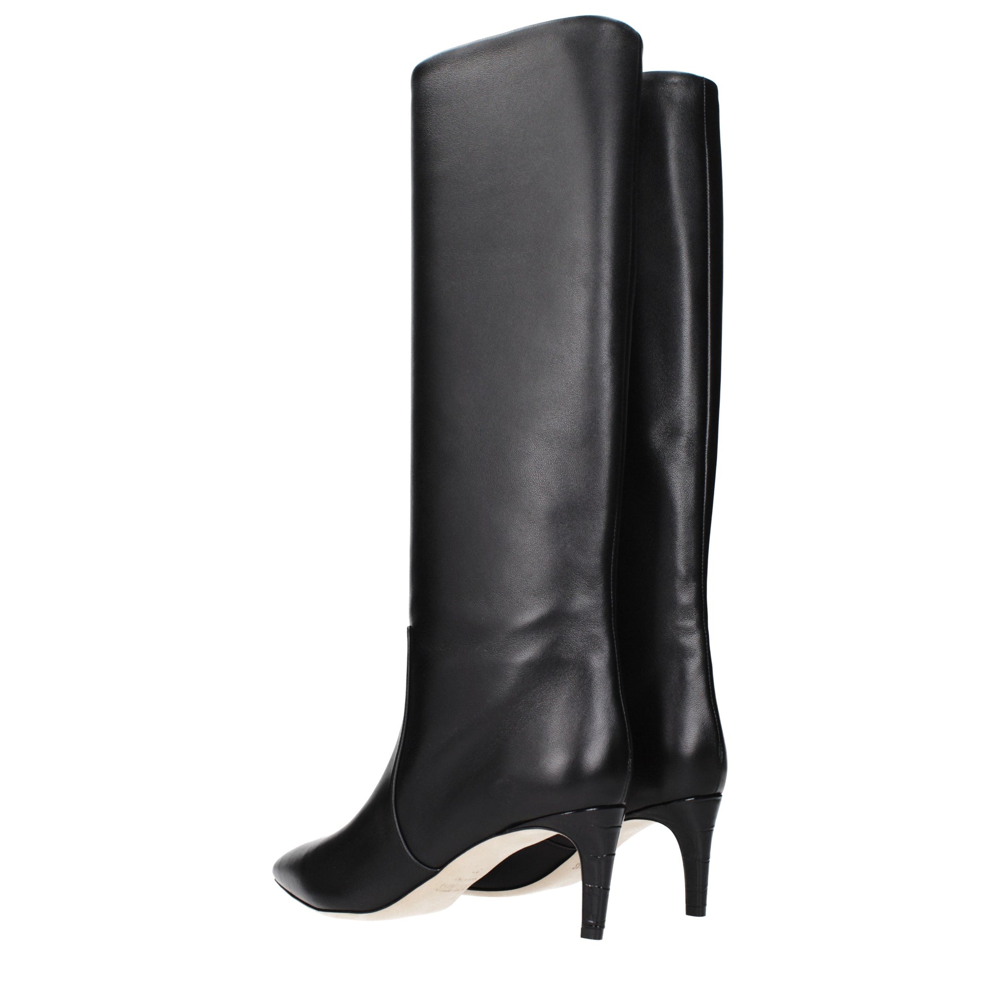 Paris Texas Boots Women Leather Black