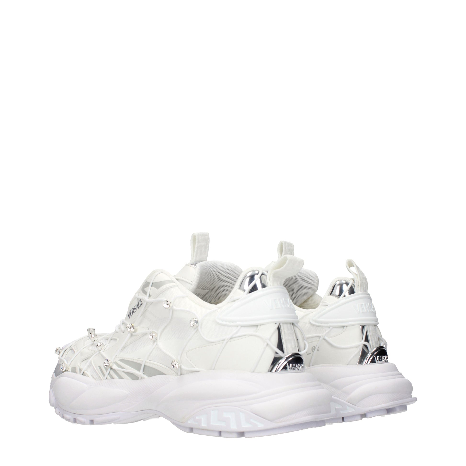 Versace Sneakers Women Fabric  White