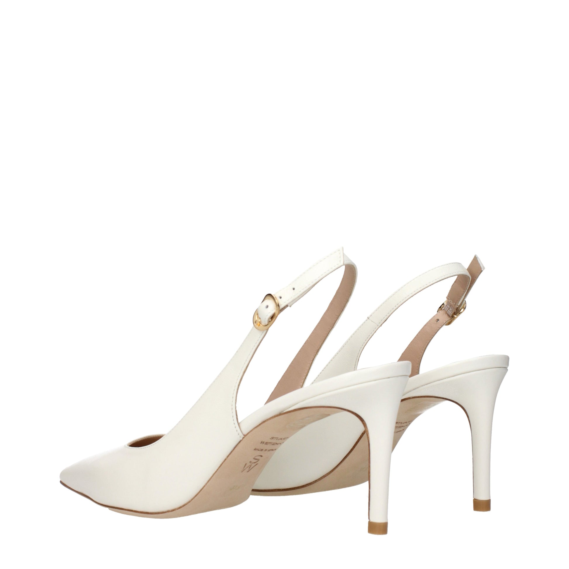 Stuart Weitzman Sandals Women Leather Beige/Cream