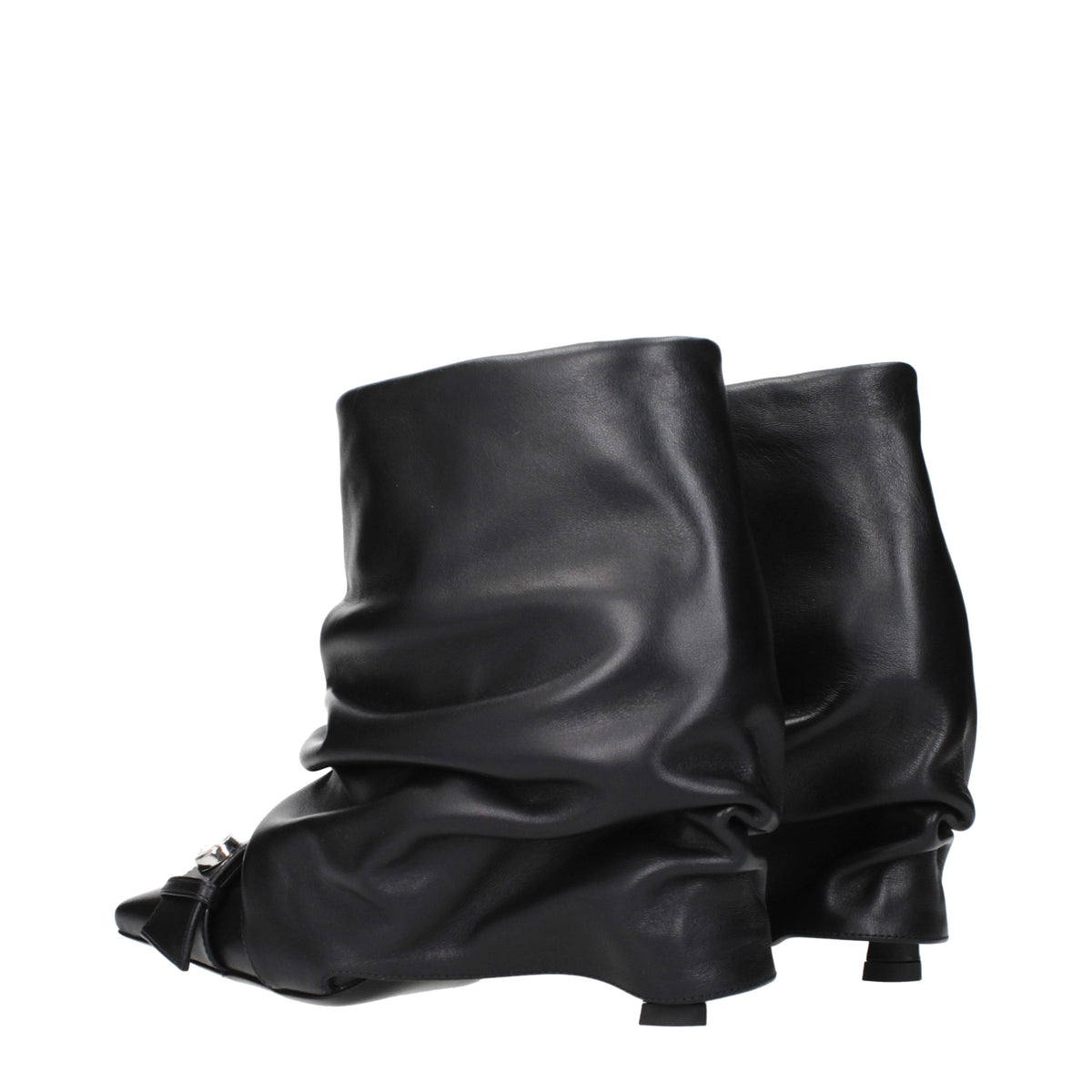 The Attico Ankle Boots Women Leather Black