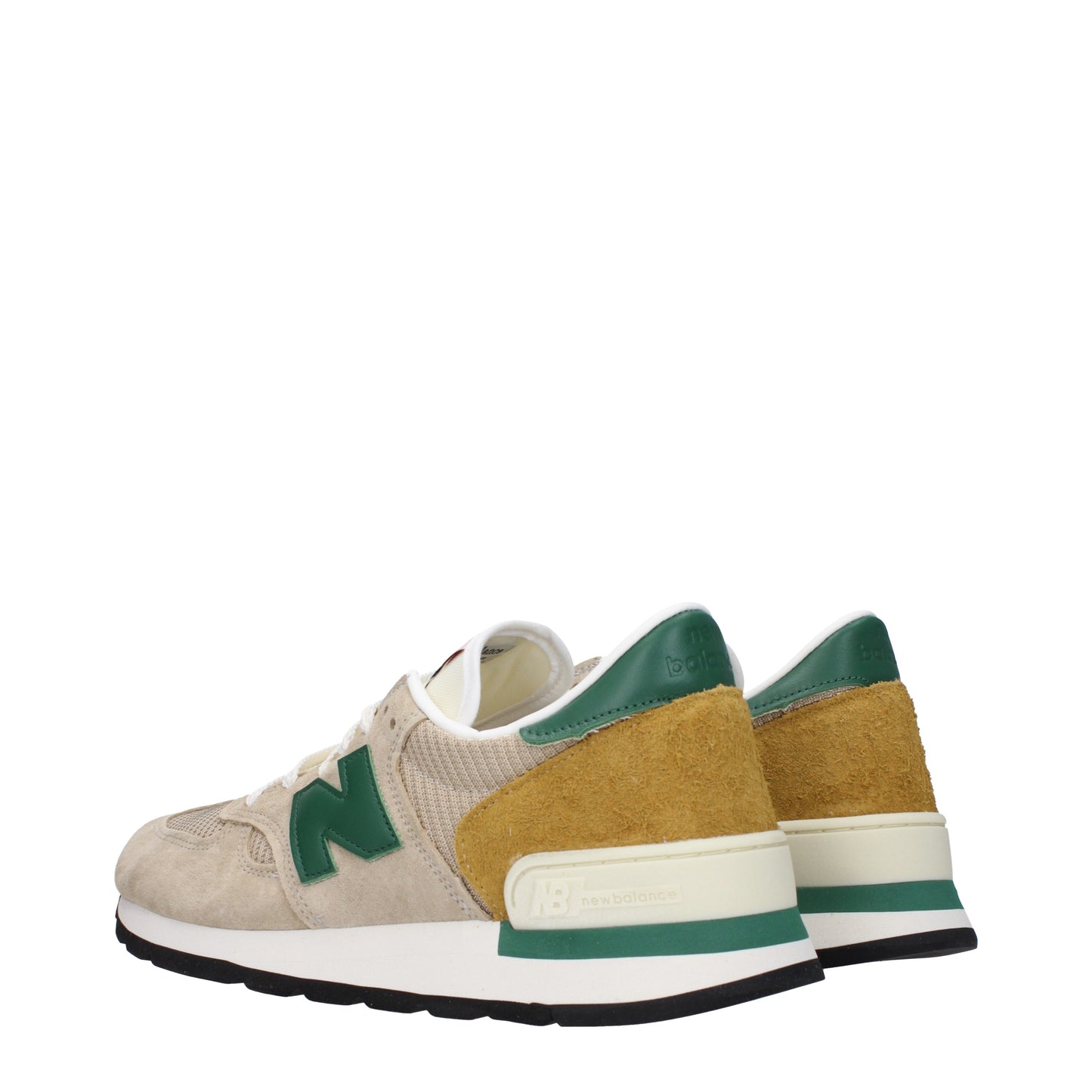 New Balance Men's Sneakers in Suede Beige/Green