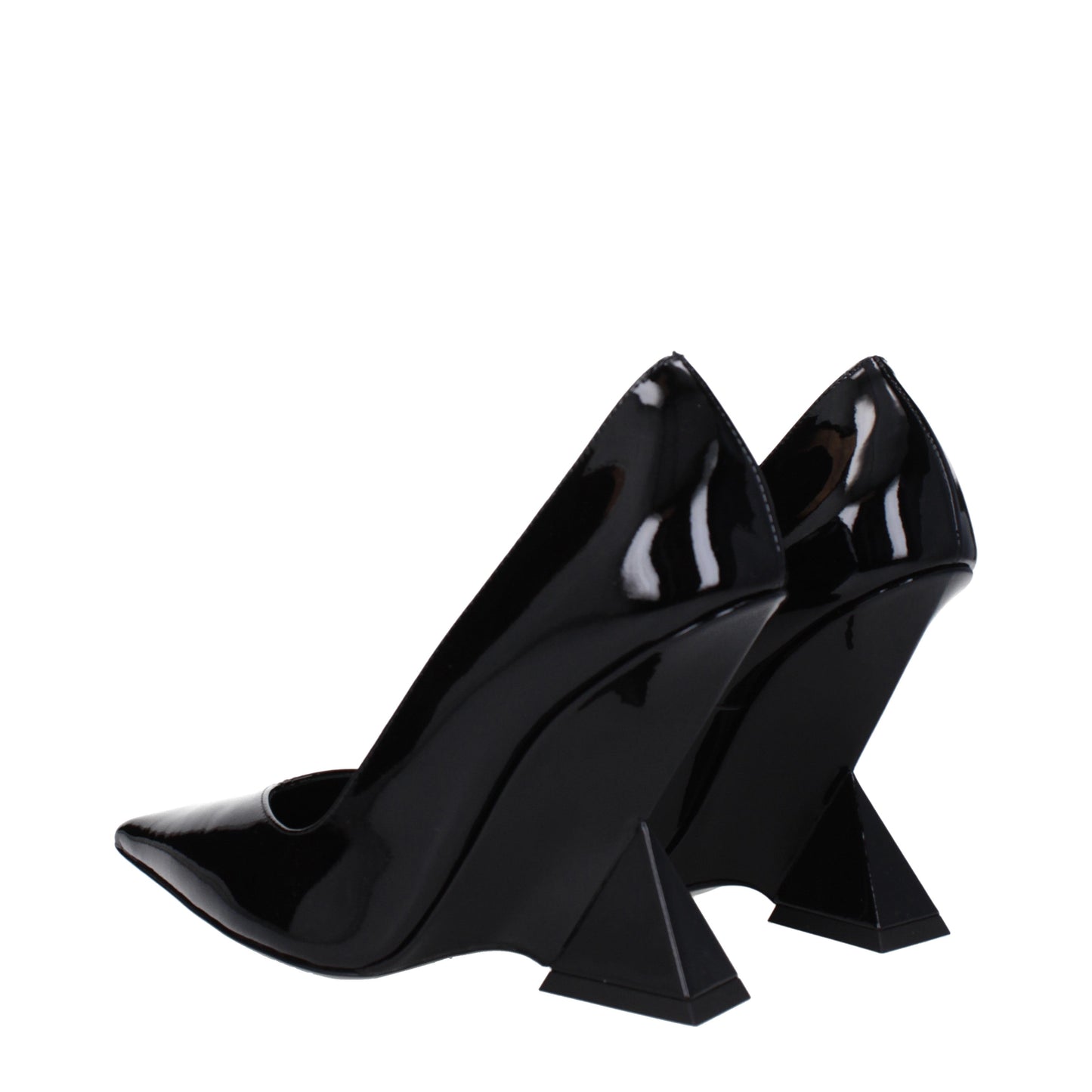 The Attico Women's Pumps in Patent Leather Black