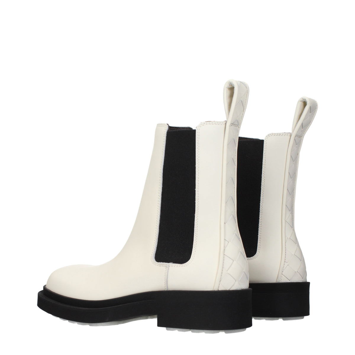 Bottega Veneta Ankle Boots Women Leather Beige/Light Ivory