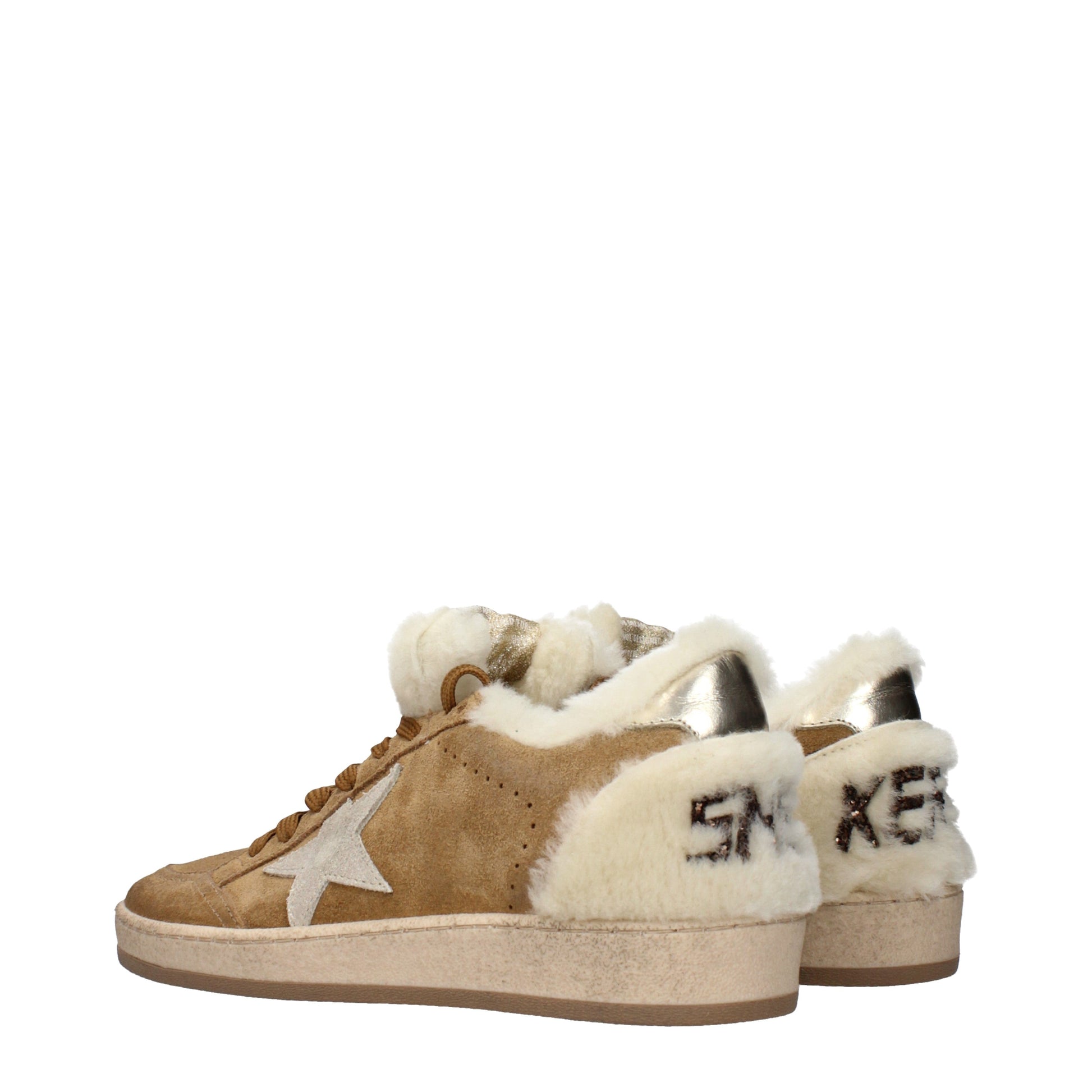 Golden Goose Sneakers Women Suede Brown/Cognac