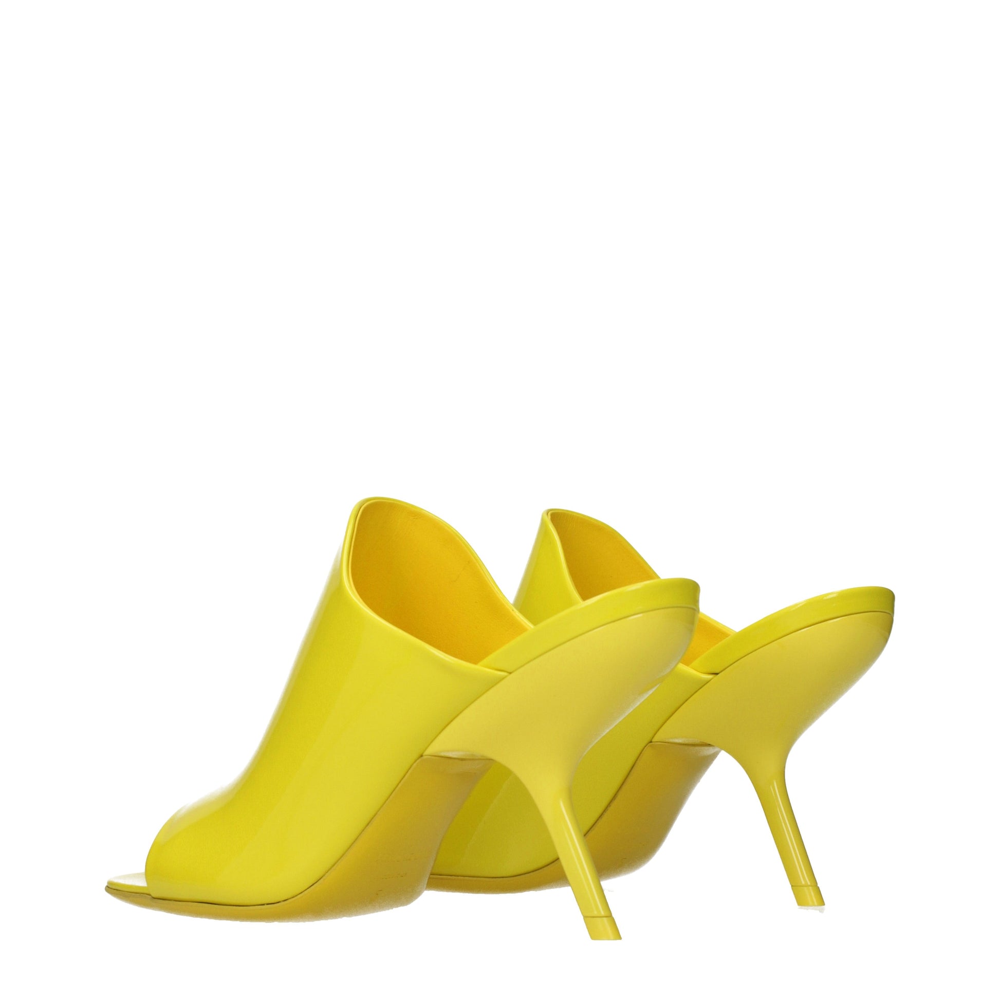 Salvatore Ferragamo Women's Sandals Patent Leather Yellow