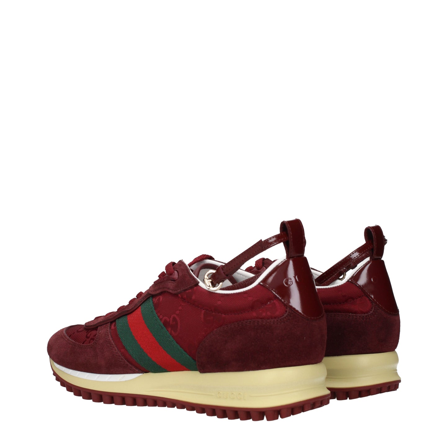 Gucci Sneakers Women Fabric  Red