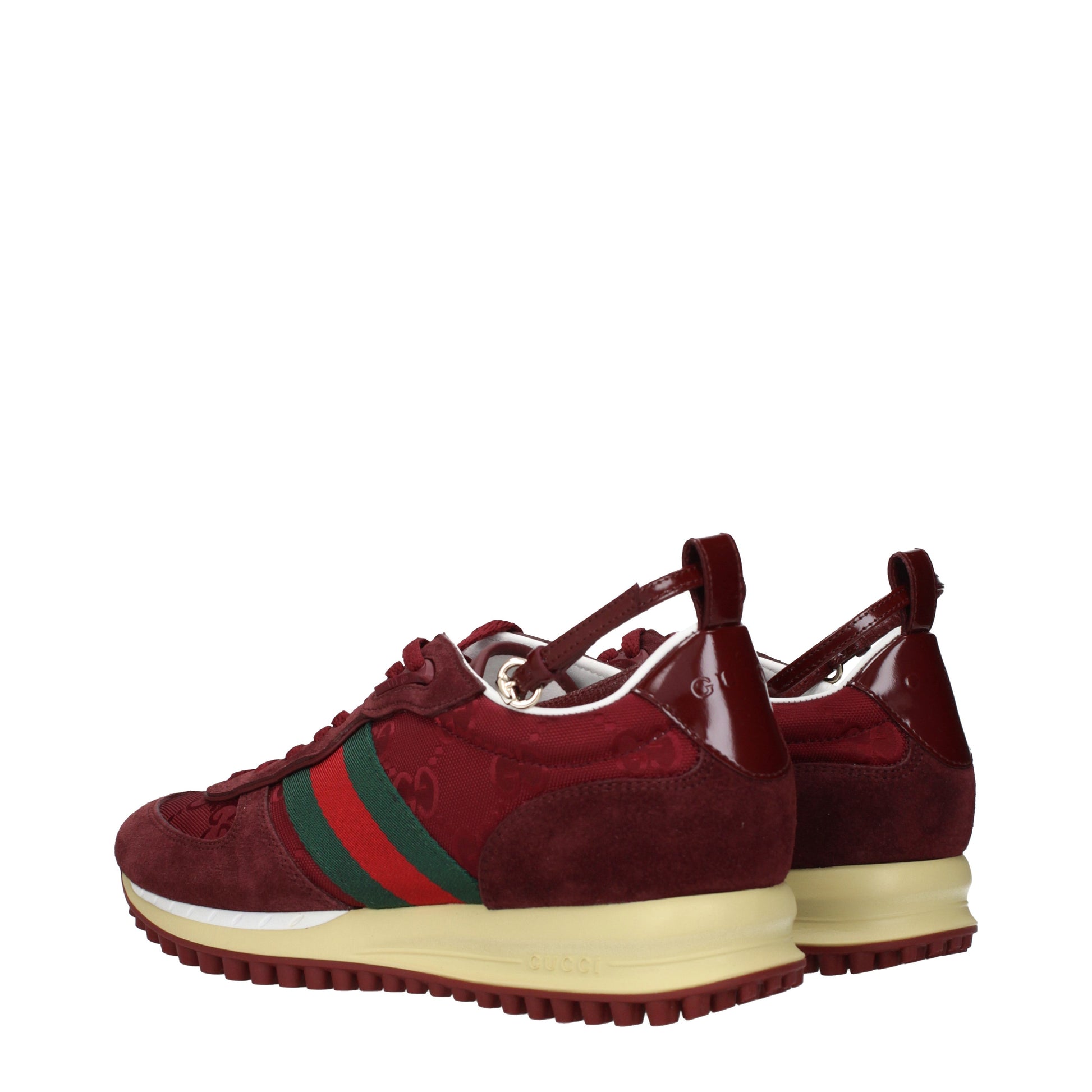 Gucci Sneakers Women Fabric  Red
