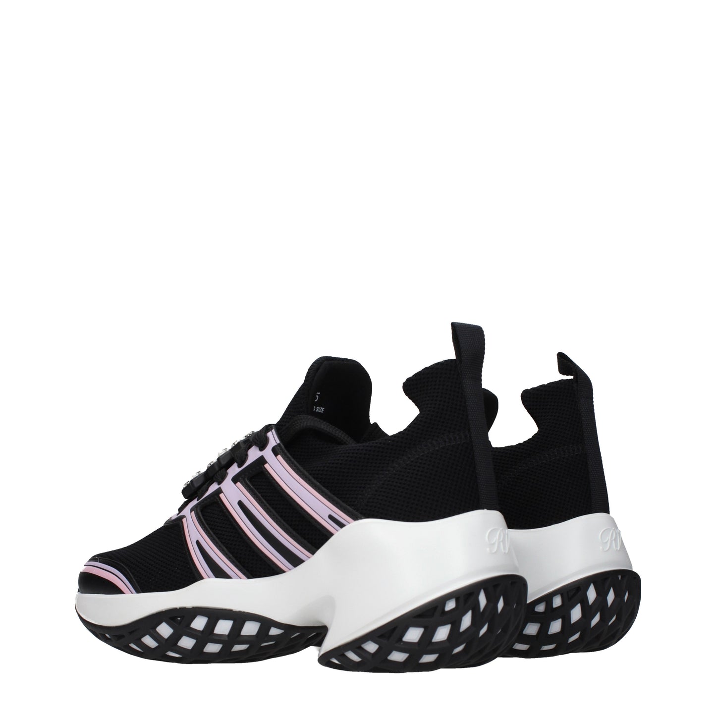 Roger Vivier Sneakers Women Fabric  Black/Lilac