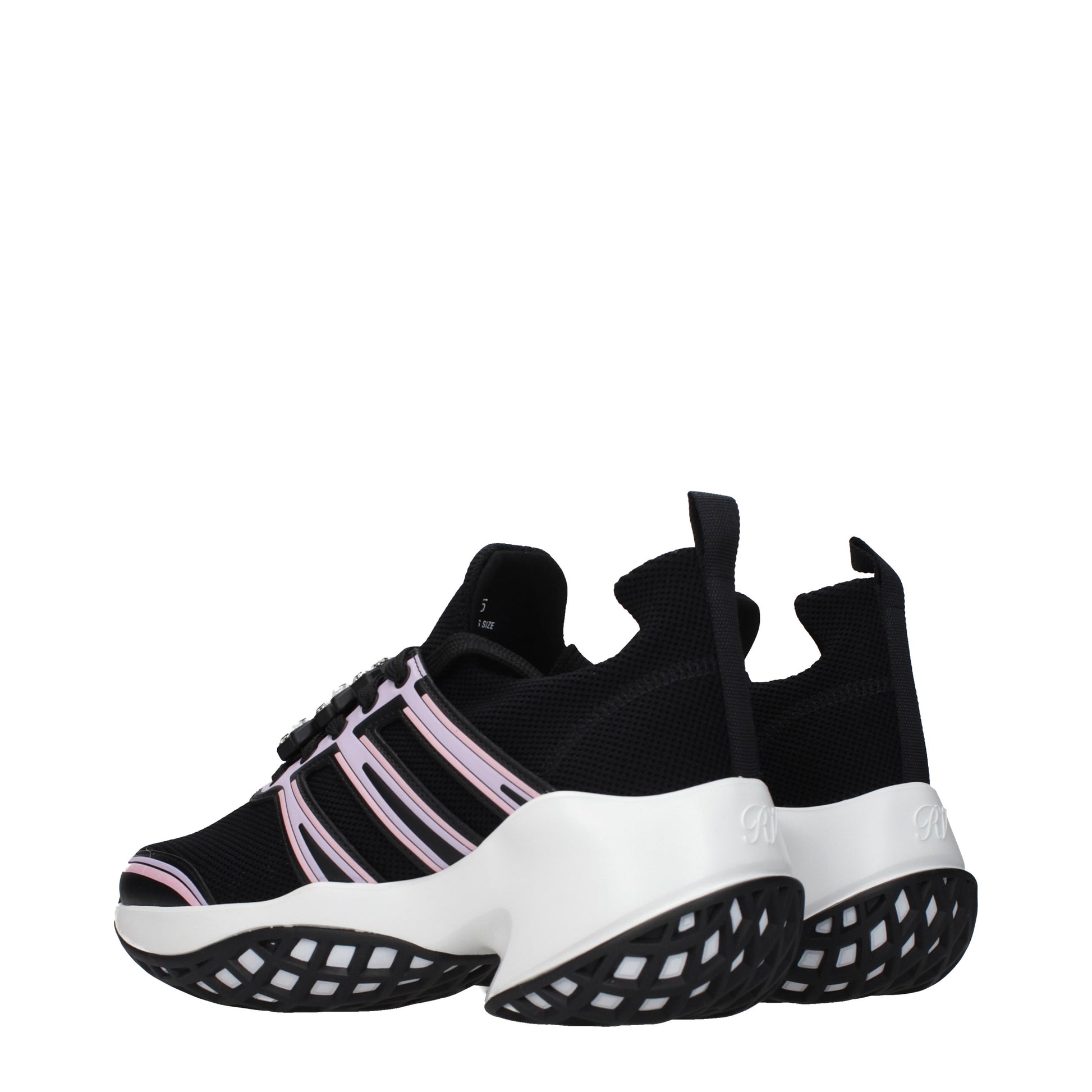 Roger Vivier Sneakers Women Fabric  Black/Lilac