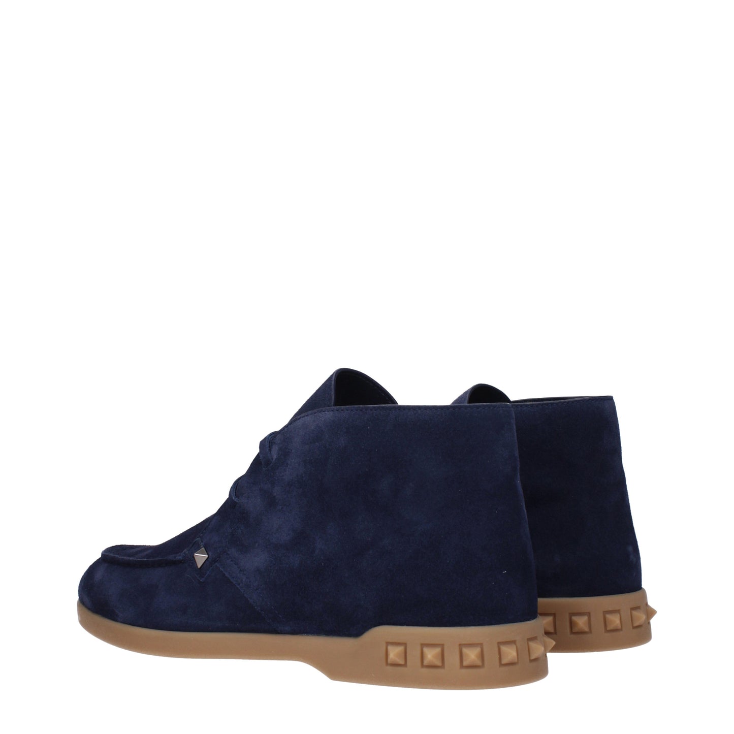 Valentino Garavani Men's Boots in Suede Blue/Sea Blue