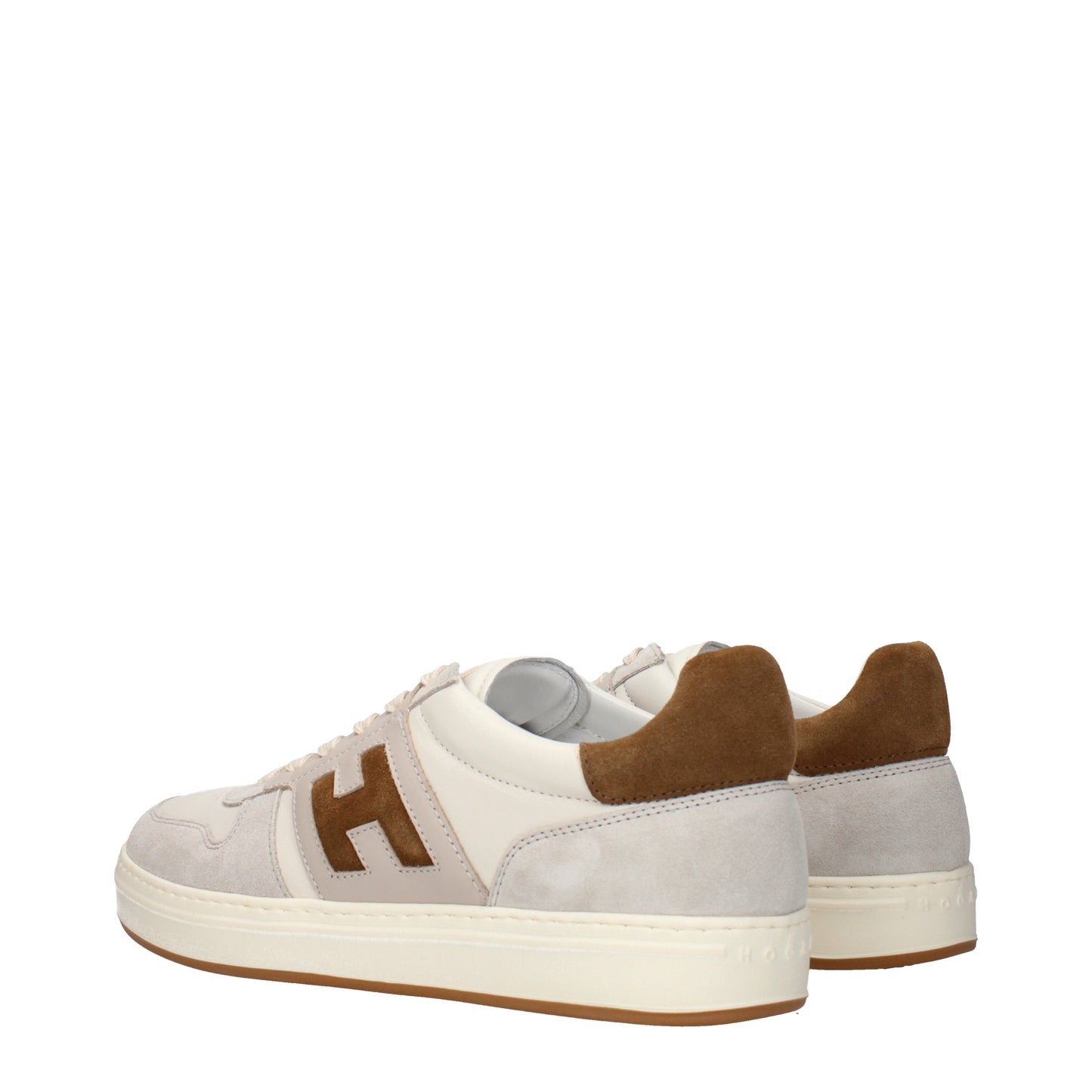 Hogan Sneakers Men Leather Beige/Brown