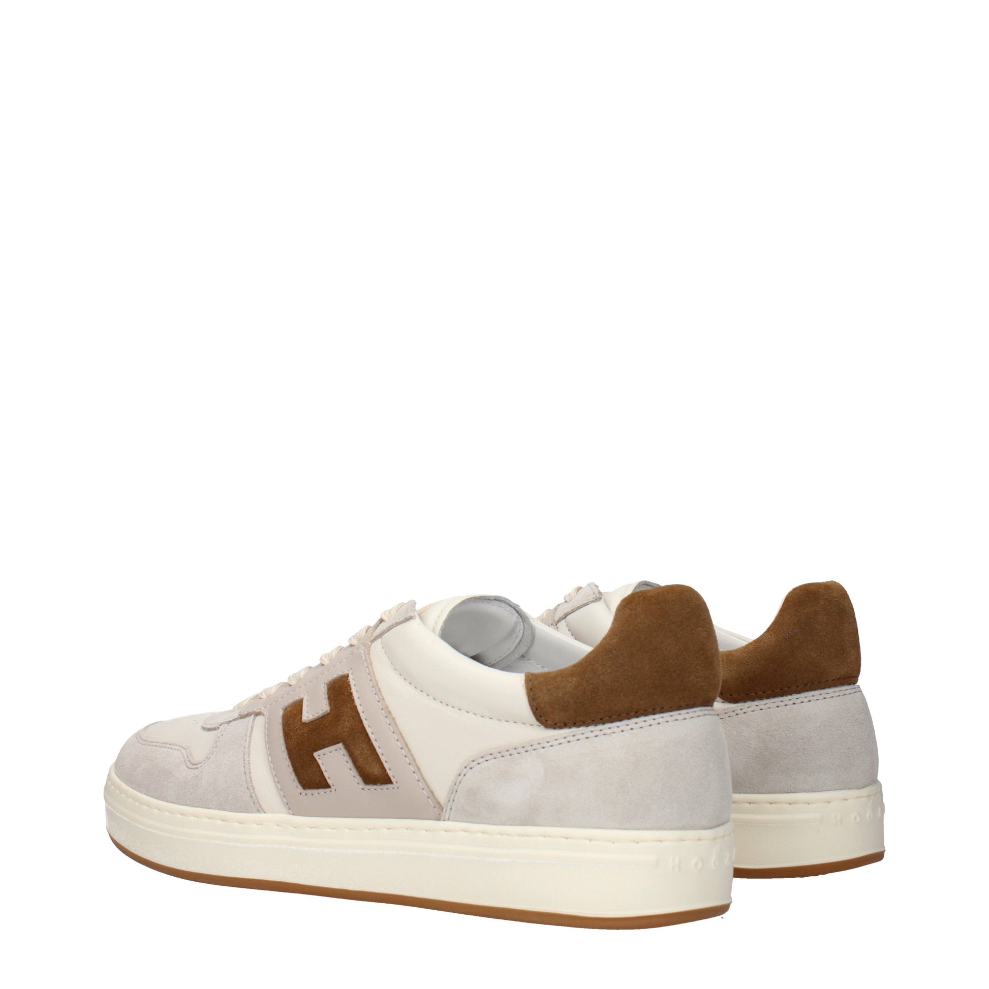 Hogan Sneakers Men Leather Beige/Brown
