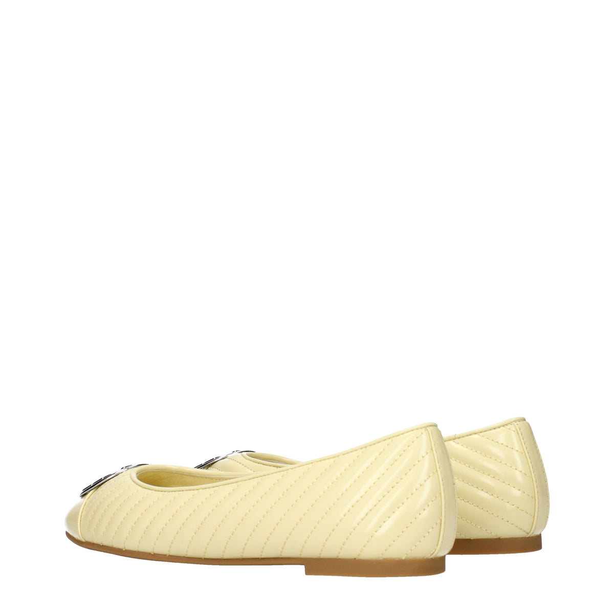 Tory Burch Ballet Flats Women Leather Yellow/Lemon