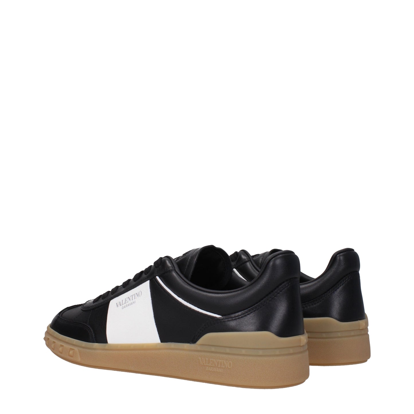 Valentino Garavani Men's Sneakers in Leather Black/Off White