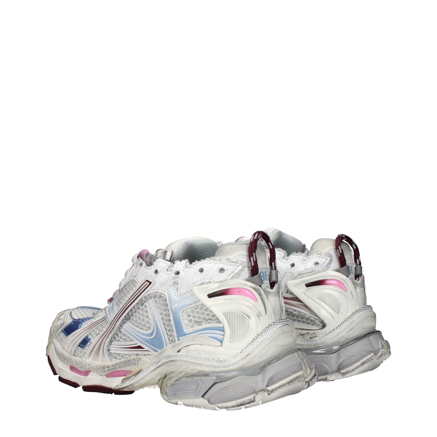 Balenciaga Sneakers Women Fabric  Gray/Burgundy