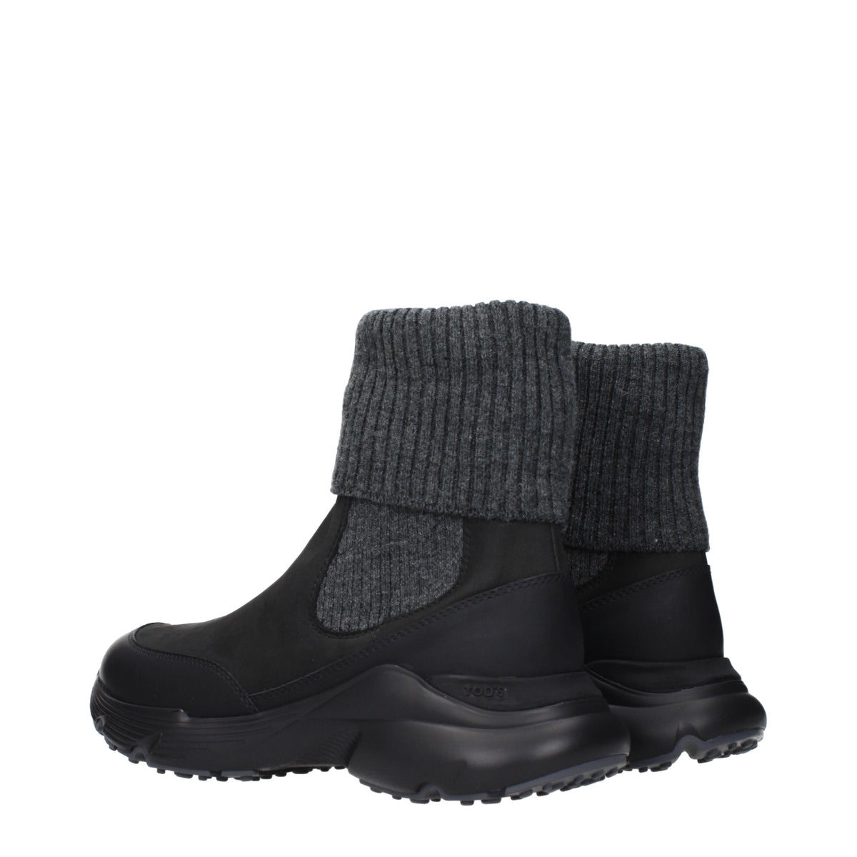 Tod's Ankle Boots Women Suede Black/Grey